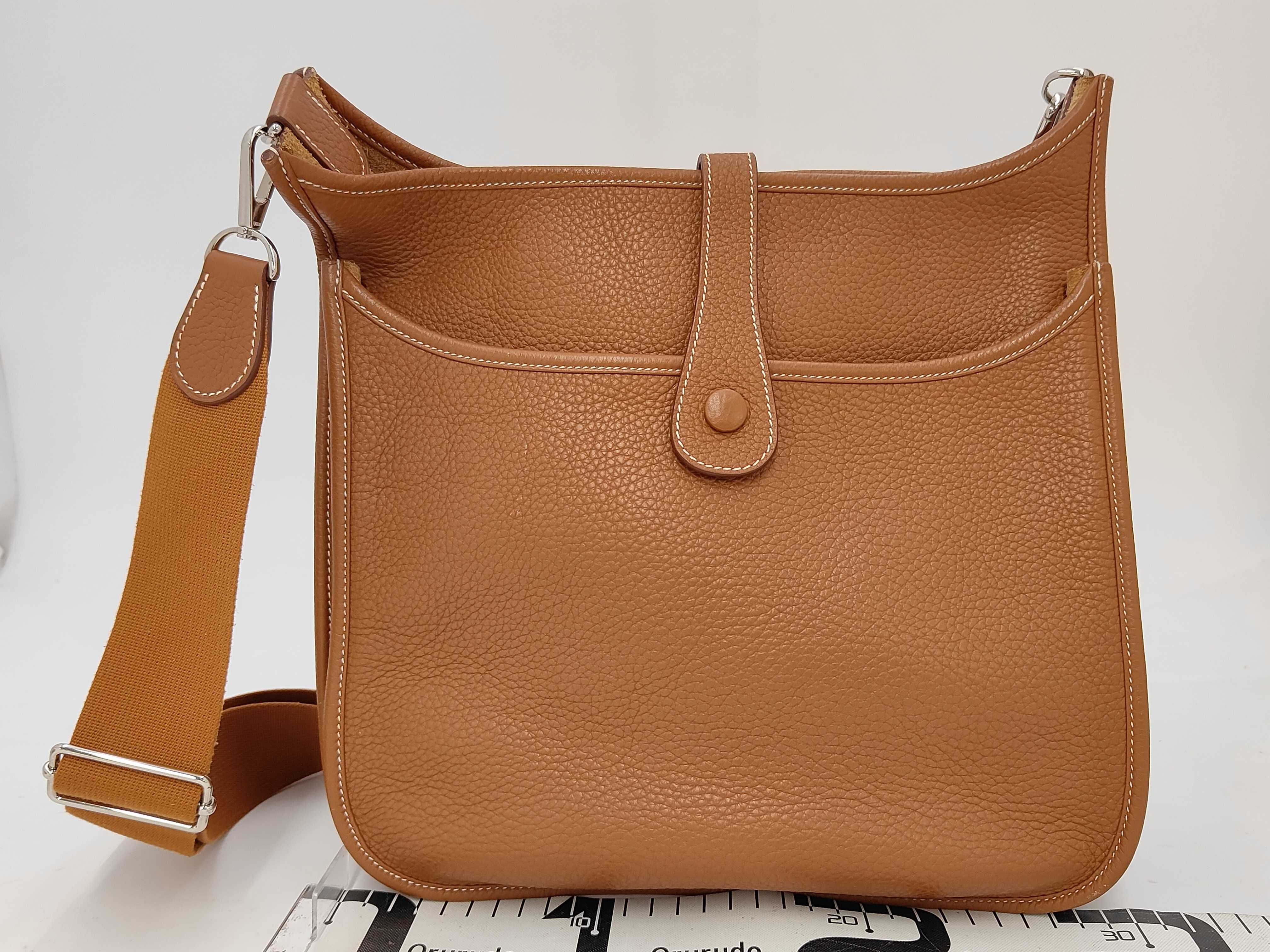 Evelyne 3 GM N Taurillon Clemence Leather Shoulder Bag with Silver Hardware — view 2