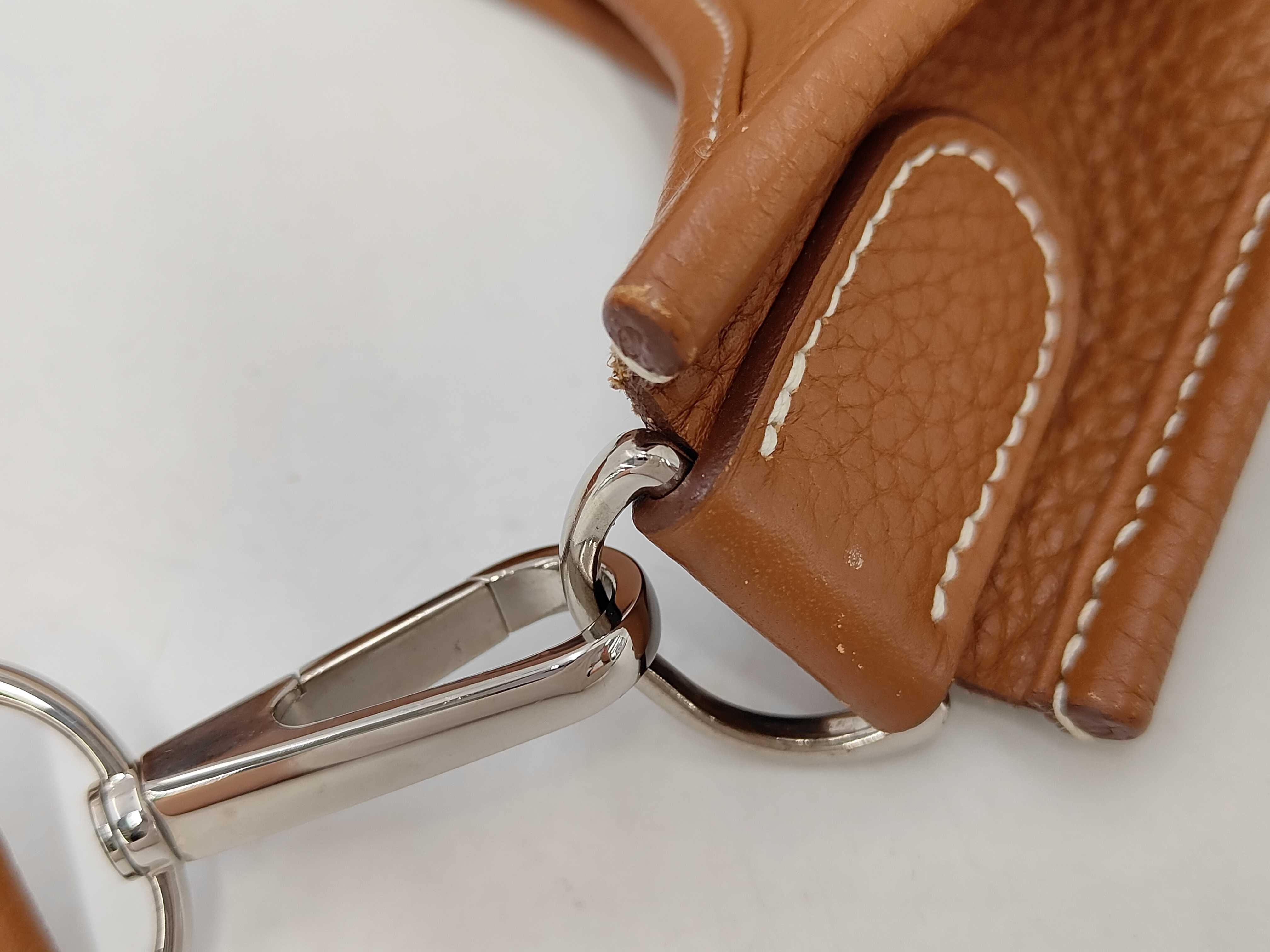 Evelyne 3 GM N Taurillon Clemence Leather Shoulder Bag with Silver Hardware — view 7