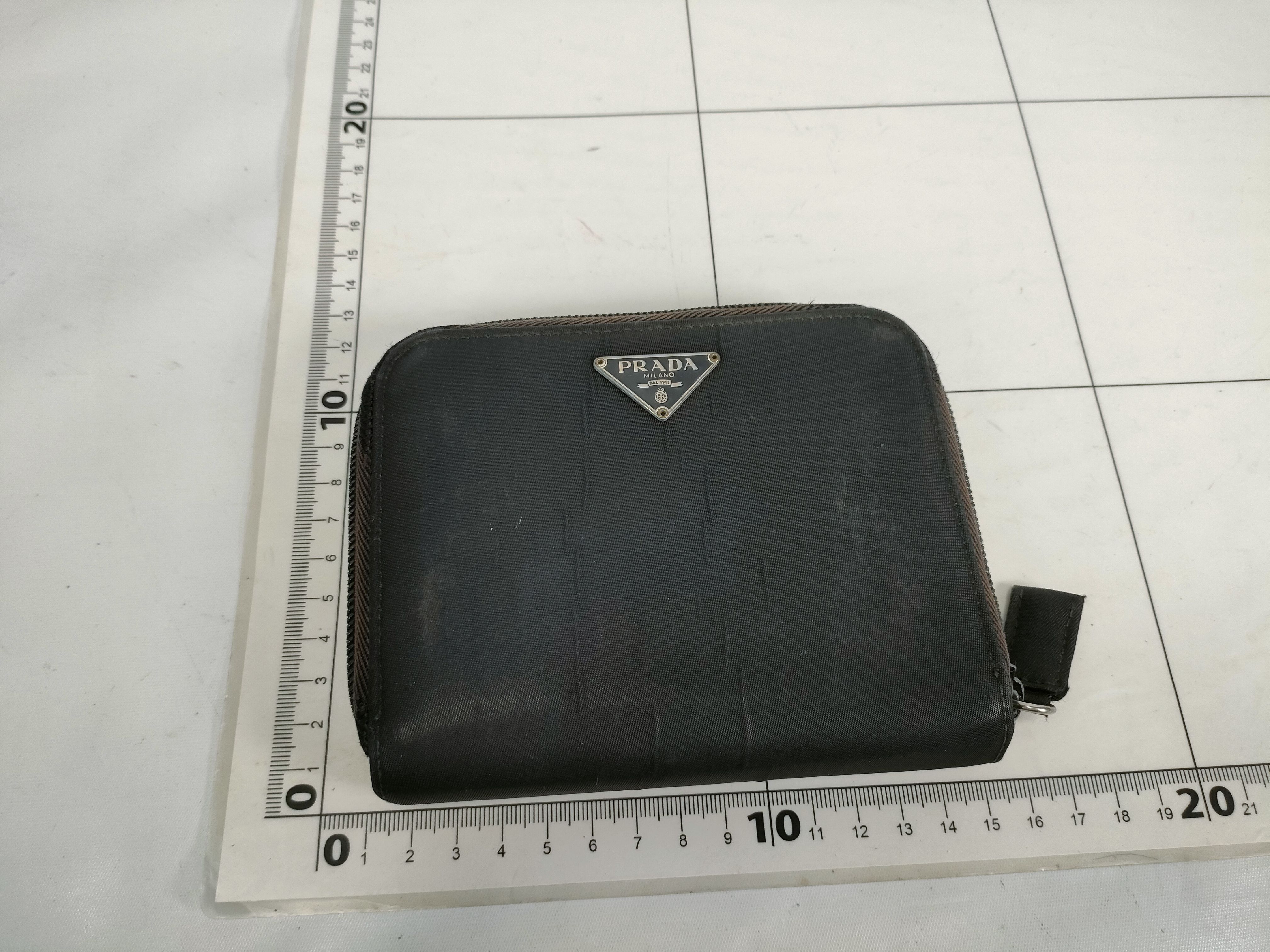 Nylon Tessuto Folding Wallet, Black — view 2
