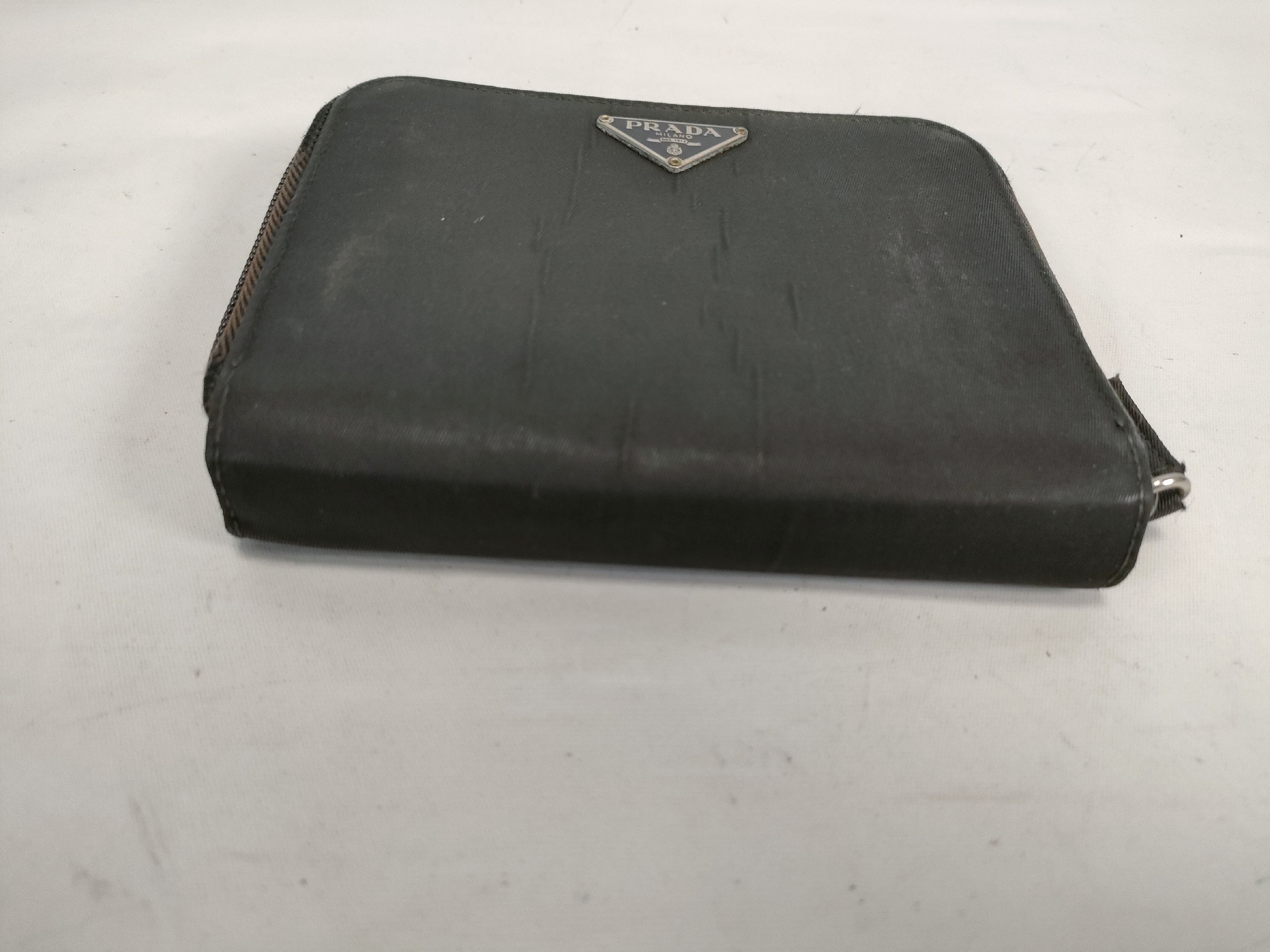 Nylon Tessuto Folding Wallet, Black — view 4