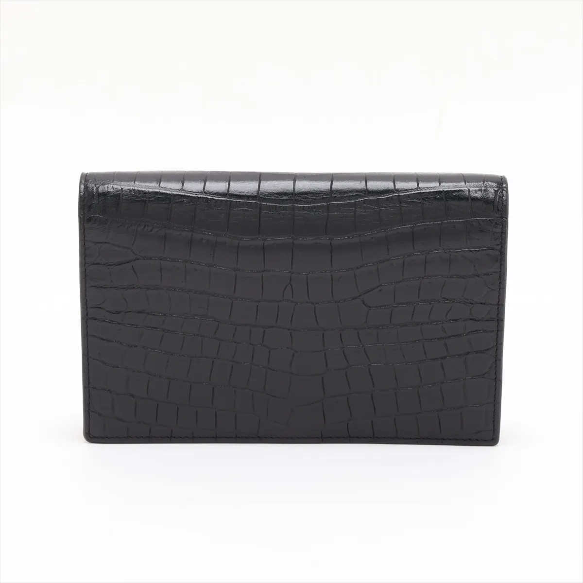 Kate 452159 Crocodile Embossed Chain Wallet Black — view 2