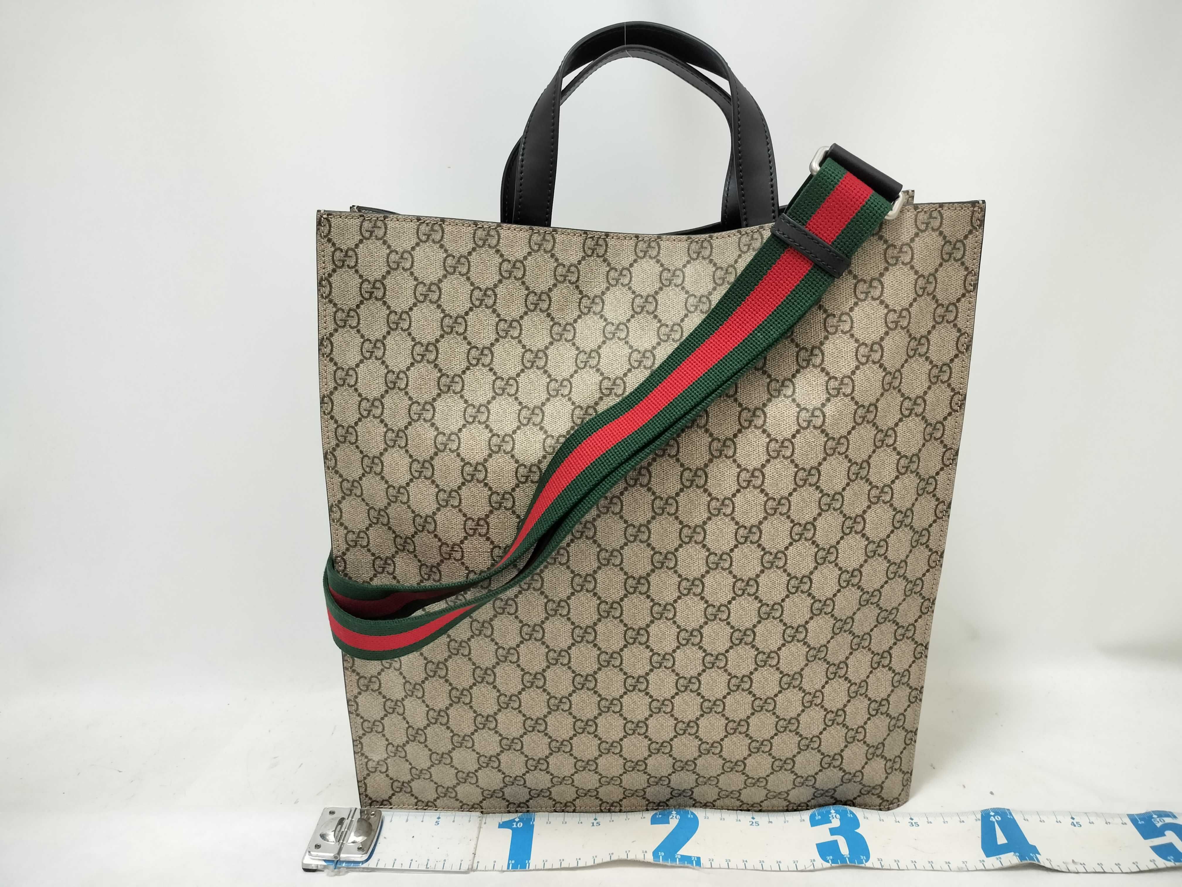 Webbing Gucci Sherry Line 2-way GG Supreme Tote Shoulder Bag 456271 Tote Bag — view 2
