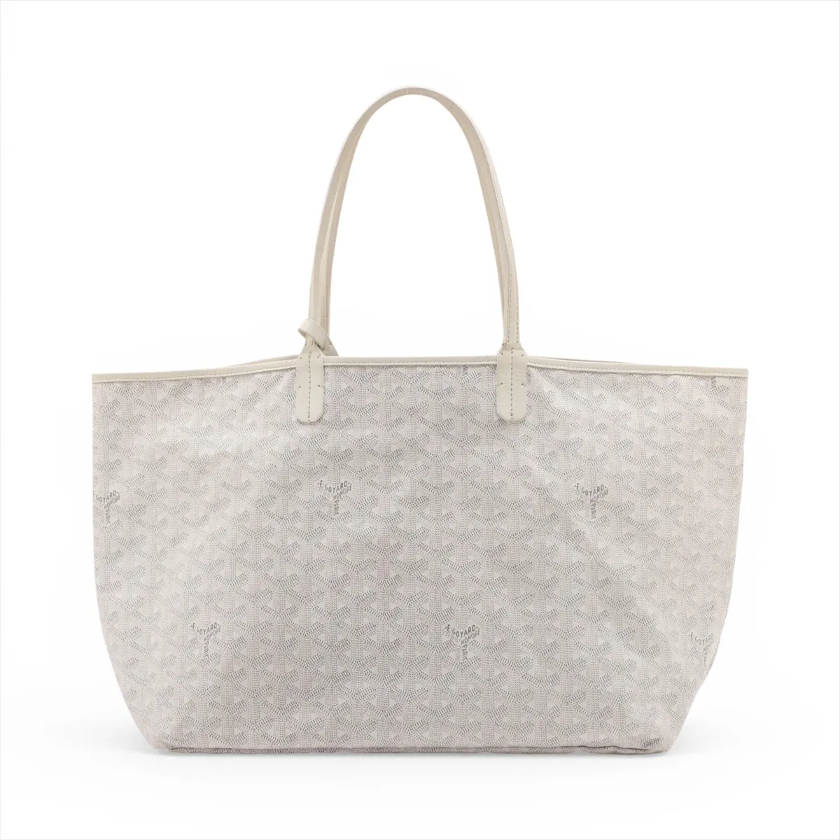 Saint Louis PM PVC x Leather Tote Bag, White — view 2