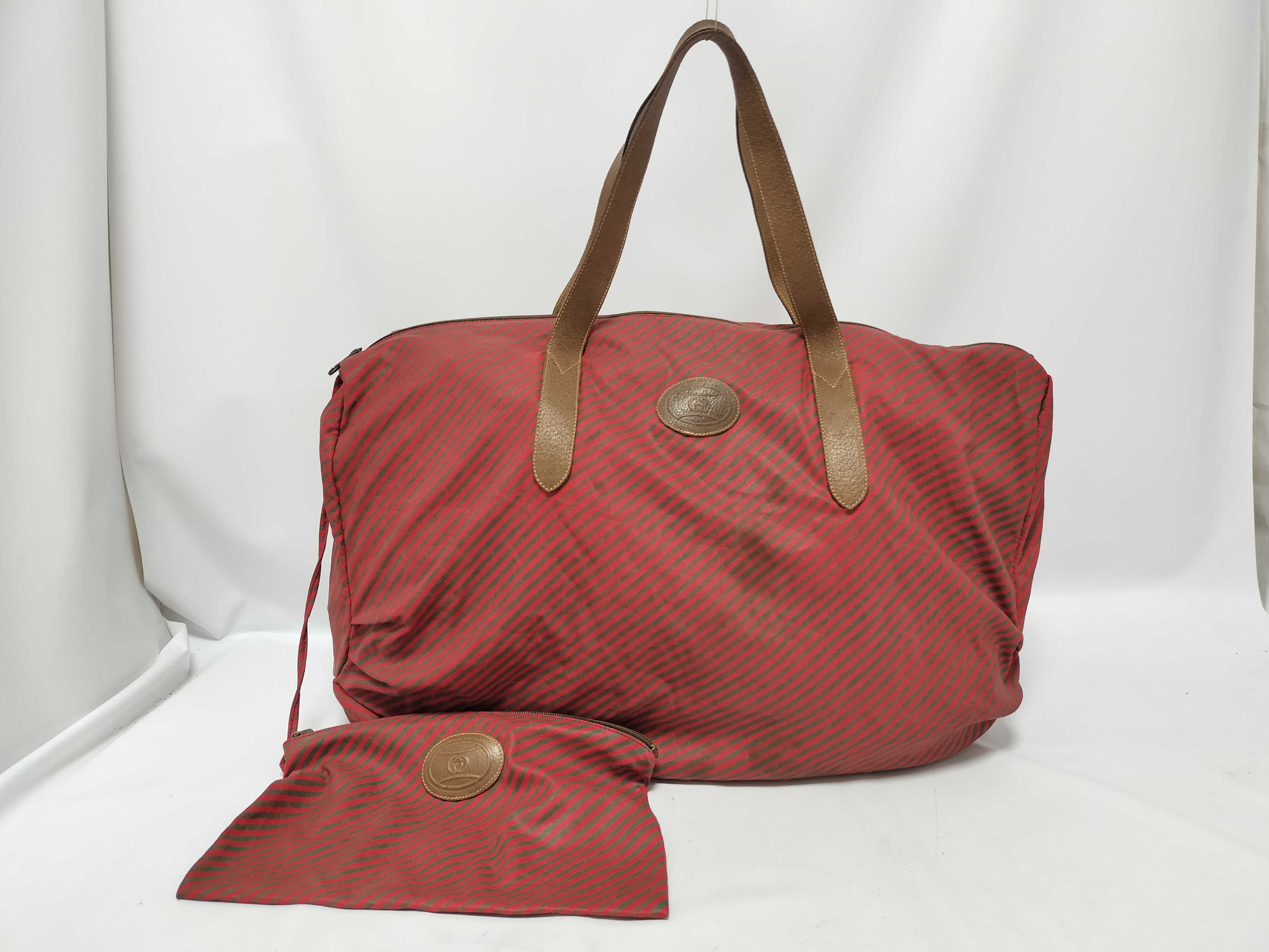 Old Gucci Tote Bag, Regate Line Boston Bag
