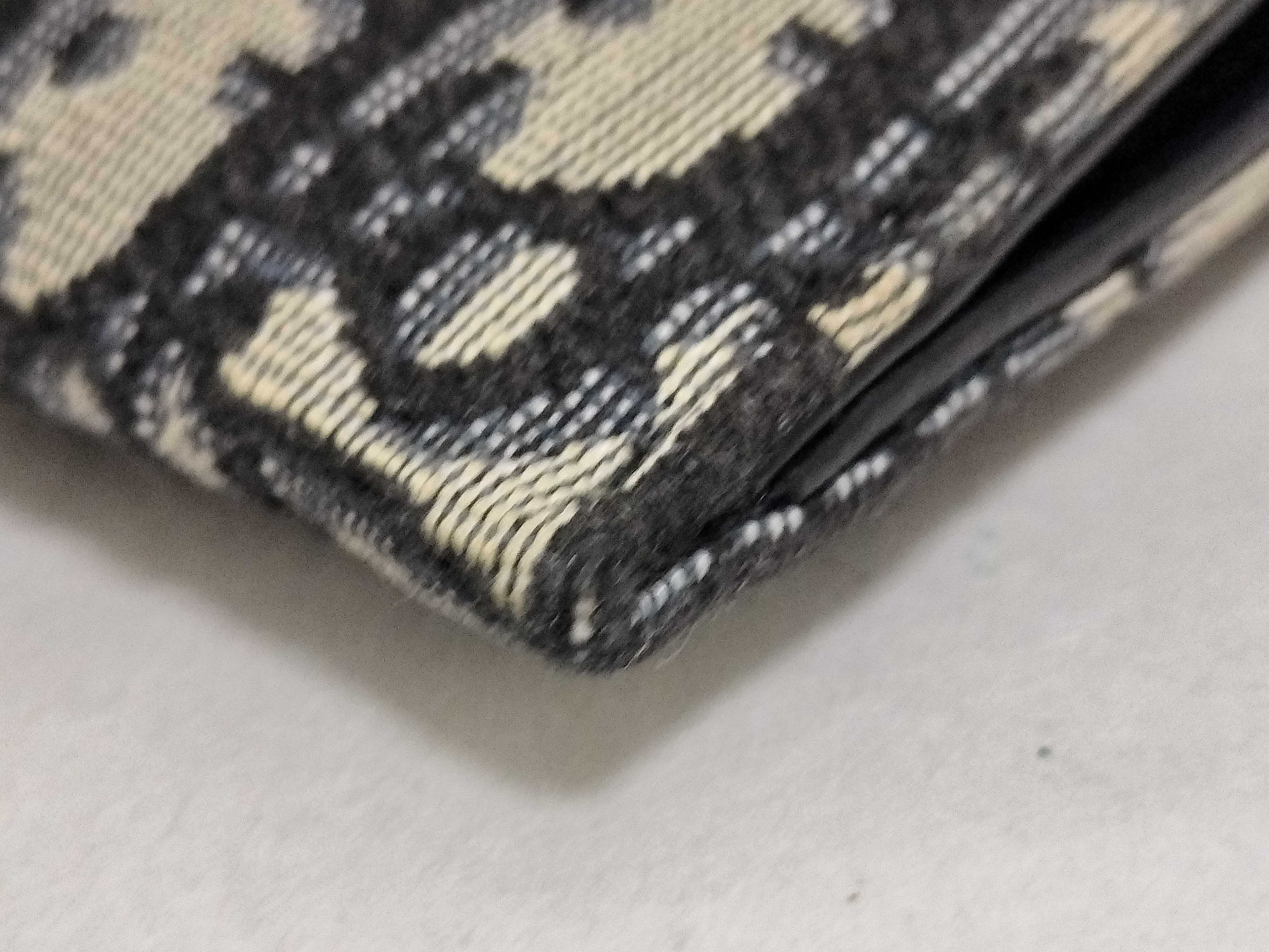 Oblique Canvas x Leather Chain Wallet Navy — view 4