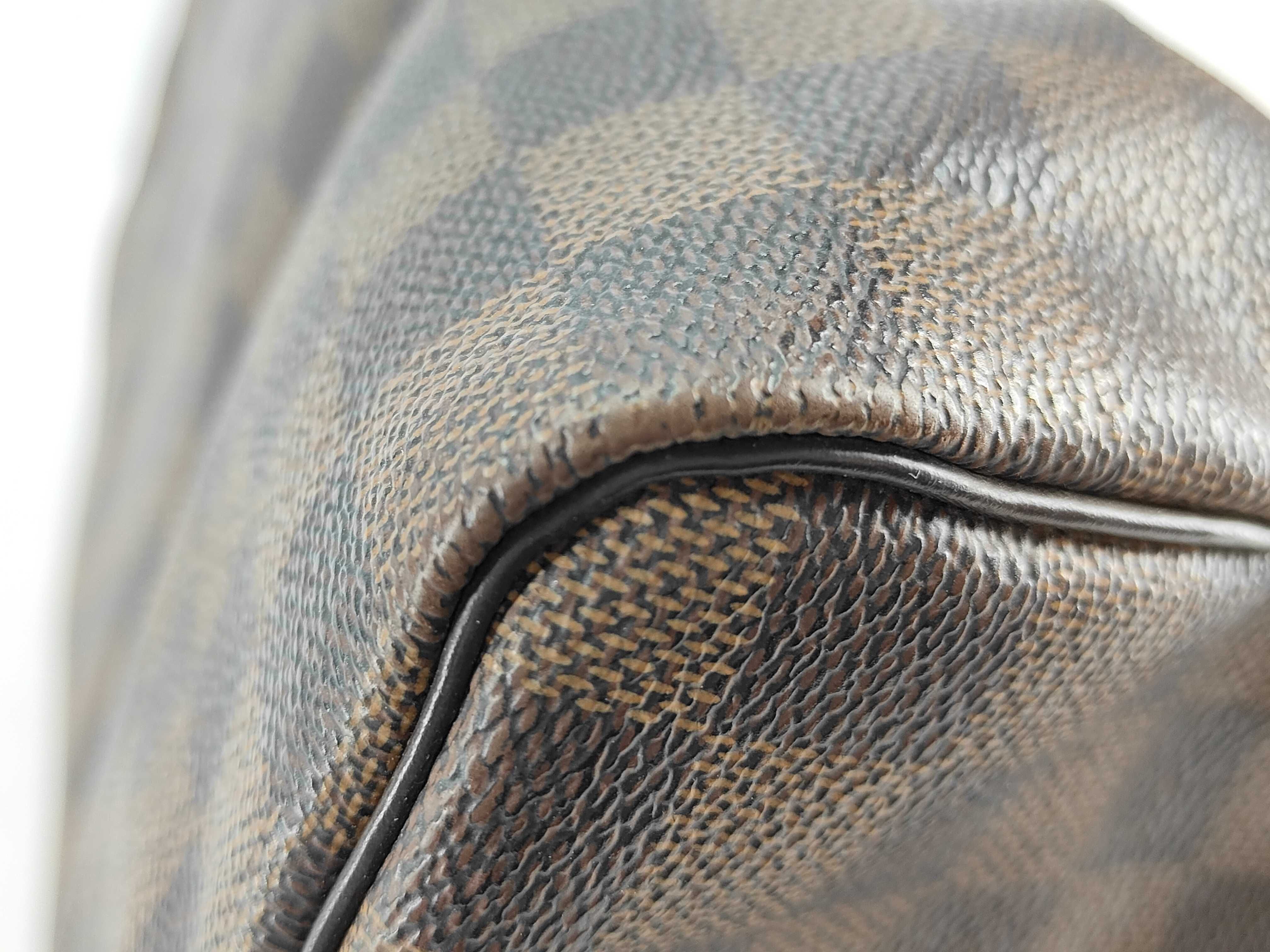 Damier ID- Bag Canvas Damier Speedy 35 Brown #N41523 RI2112 Tote Bag — view 7