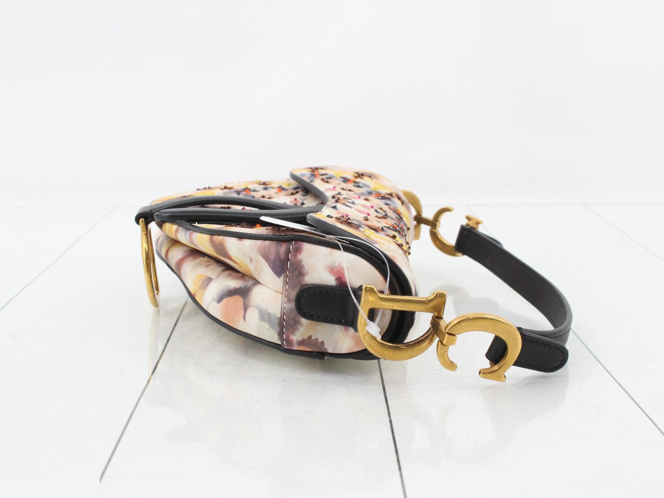 Saddlebag, Leather, Beads, Embroidery, 2-Way Handbag — view 3