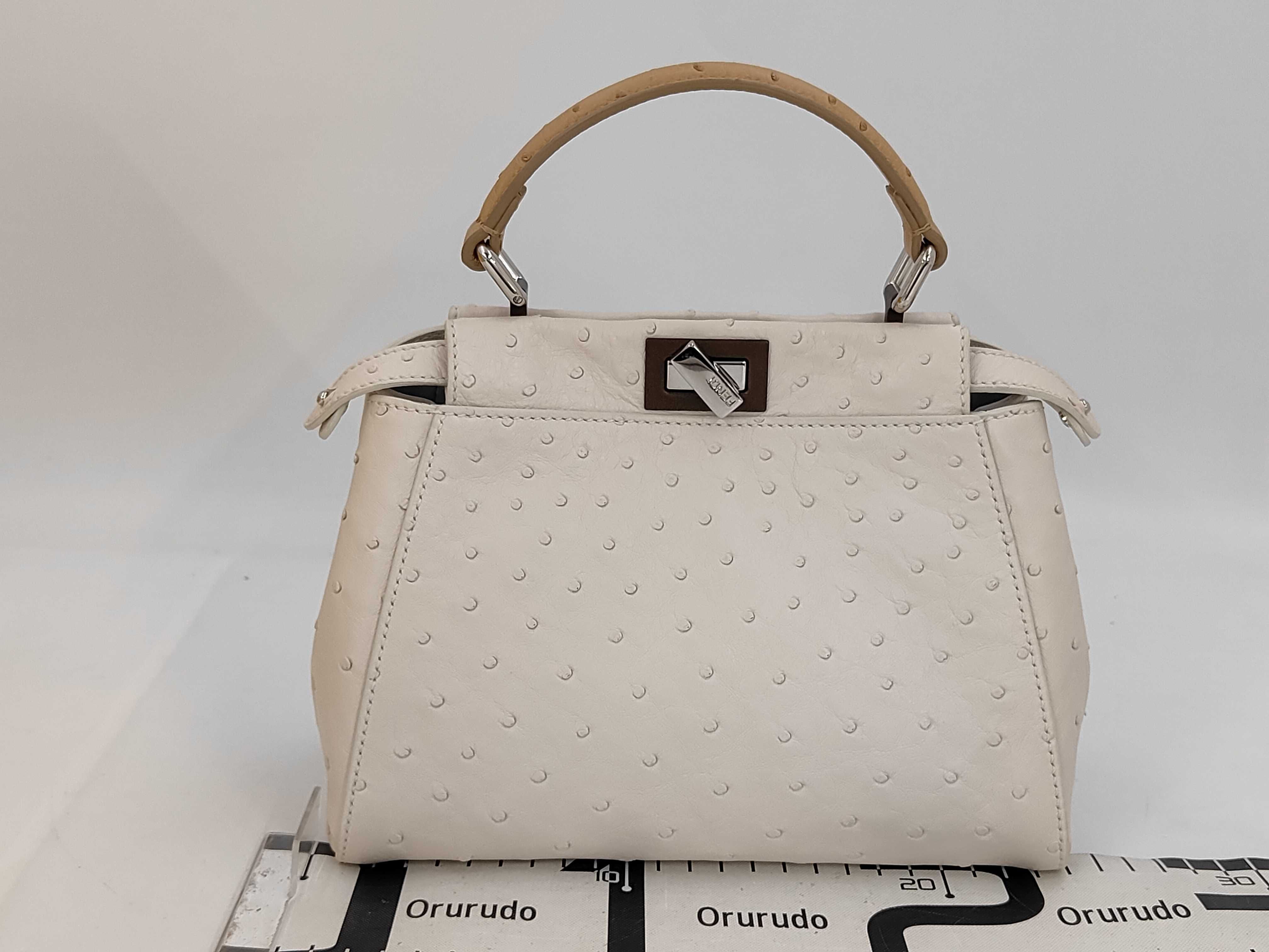 Mini Ostrich Shoulder Bag — view 2