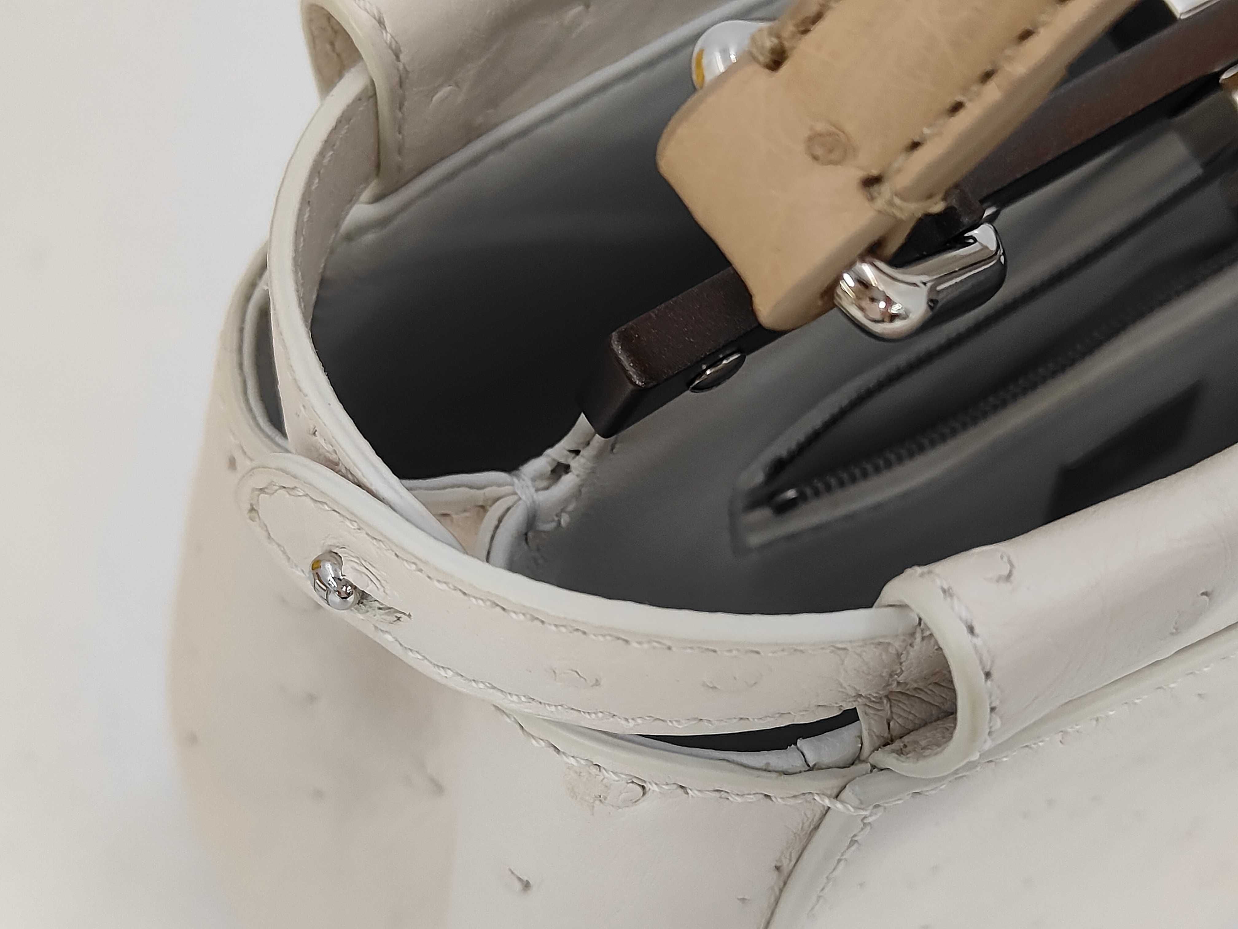 Mini Ostrich Shoulder Bag — view 11