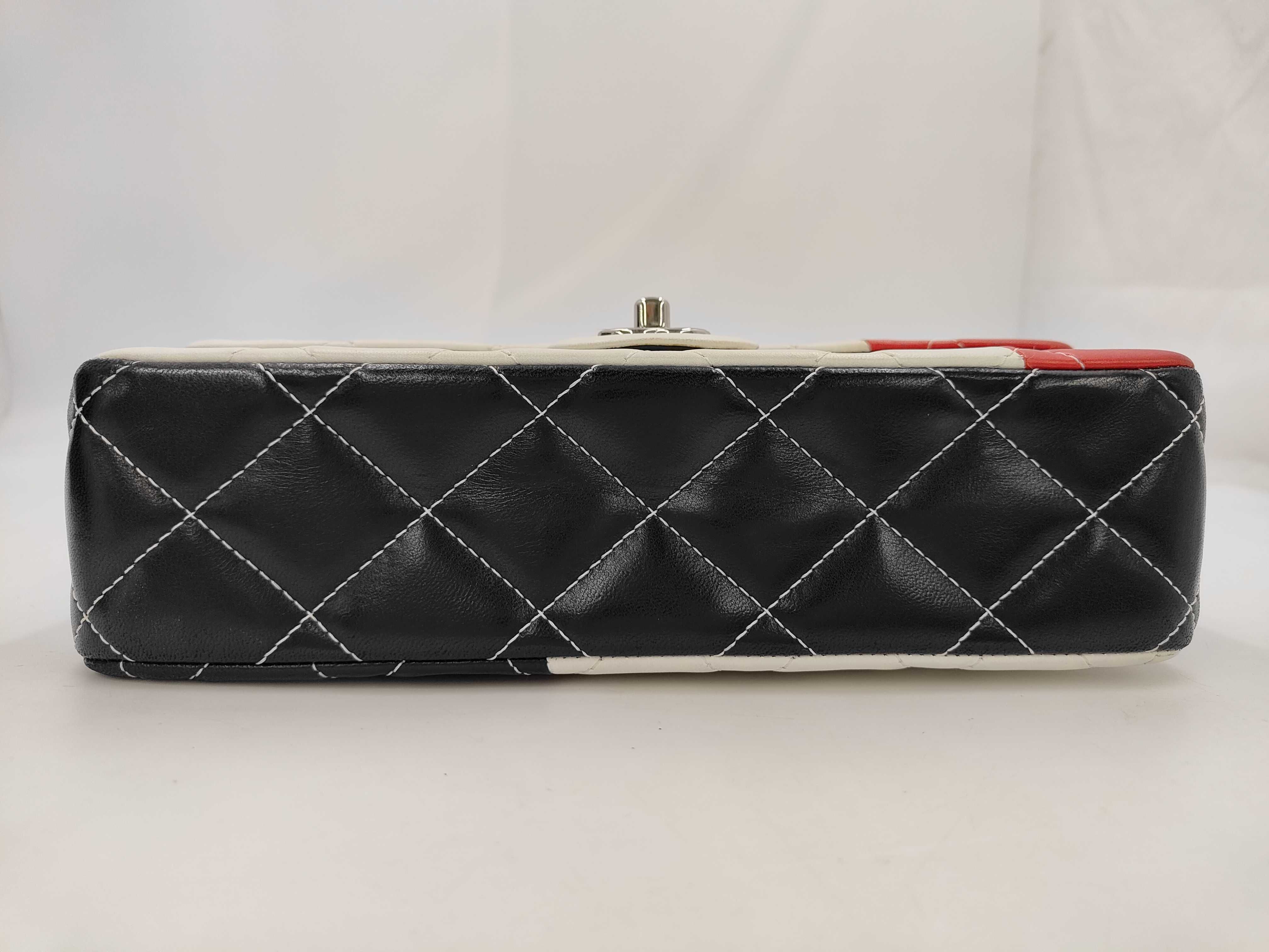 Matelassé Lambskin Double Flap 2-Way Chain Shoulder Bag — view 3