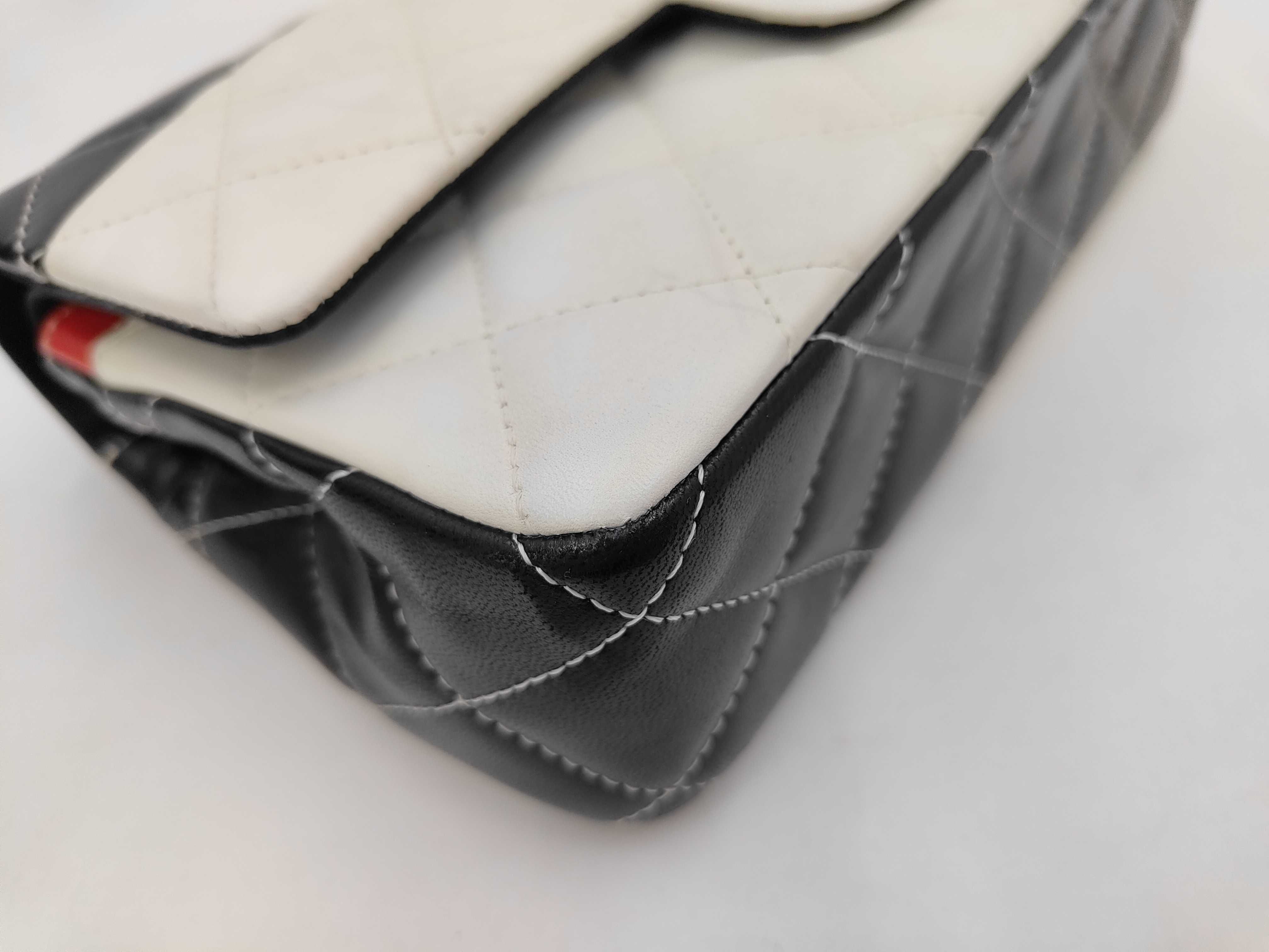 Matelassé Lambskin Double Flap 2-Way Chain Shoulder Bag — view 4