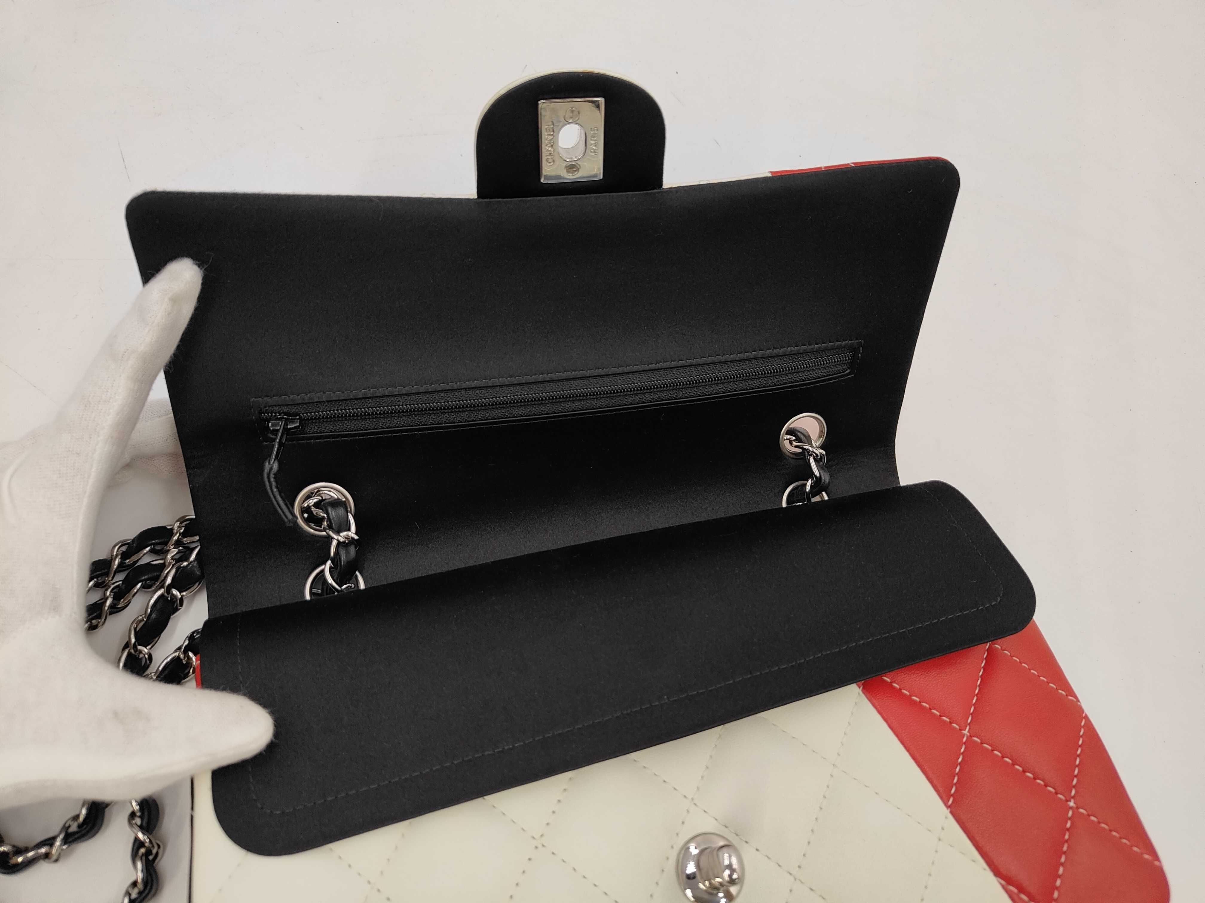 Matelassé Lambskin Double Flap 2-Way Chain Shoulder Bag — view 7