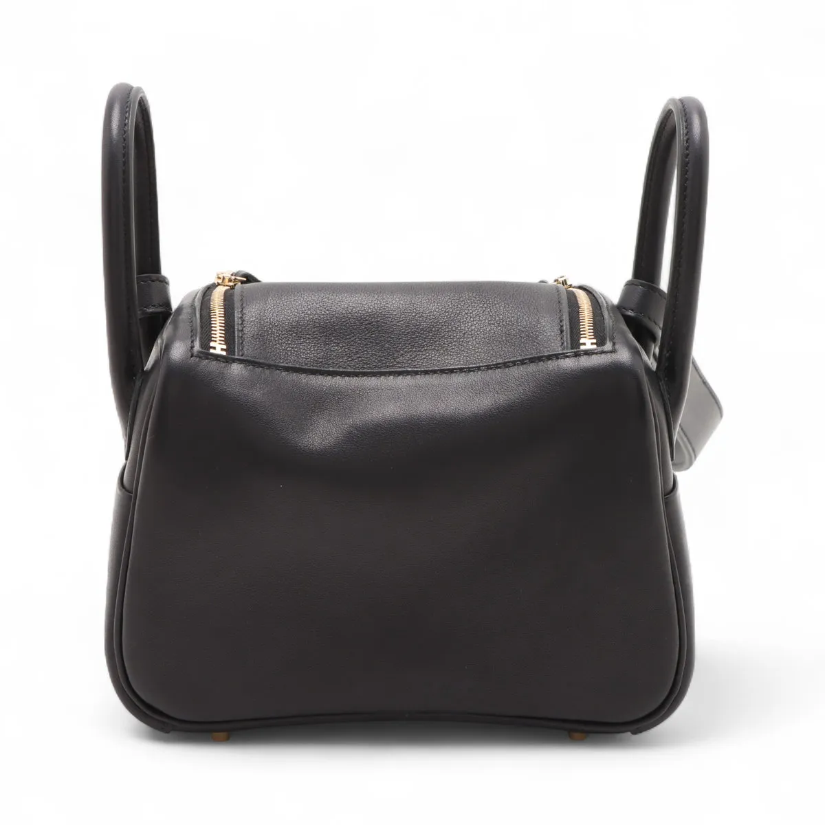 [Individually wrapped] Hermes Lindy Mini 20 Vaux Volupt Black Gold Hardware K:2025 — view 2