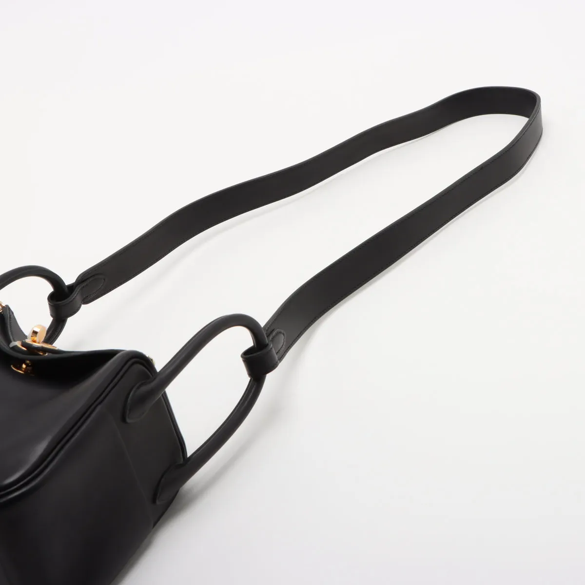 [Individually wrapped] Hermes Lindy Mini 20 Vaux Volupt Black Gold Hardware K:2025 — view 5