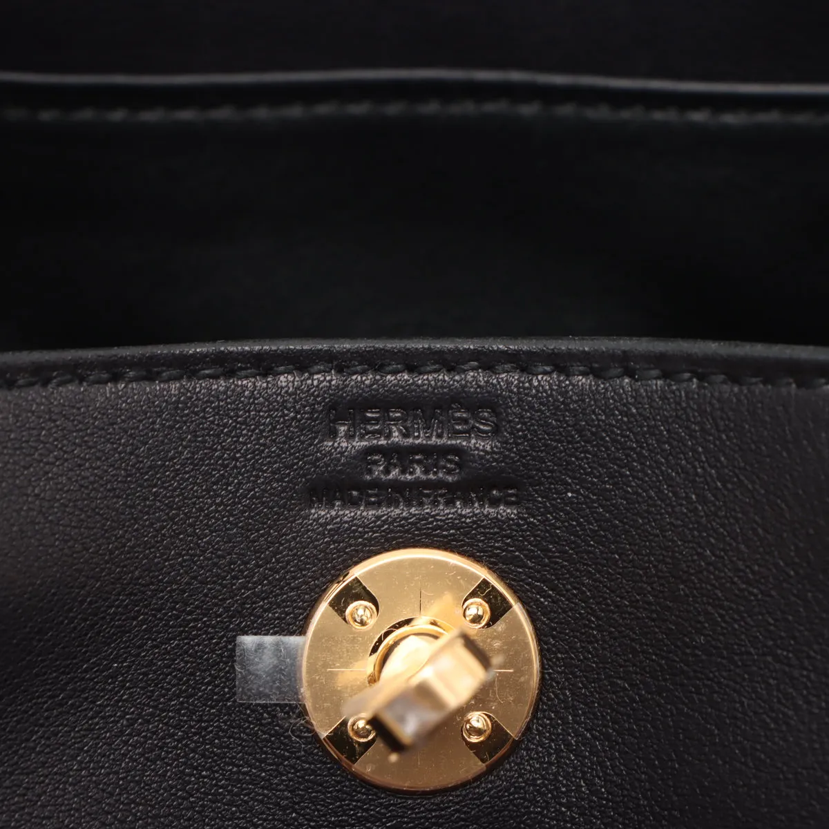 [Individually wrapped] Hermes Lindy Mini 20 Vaux Volupt Black Gold Hardware K:2025 — view 7