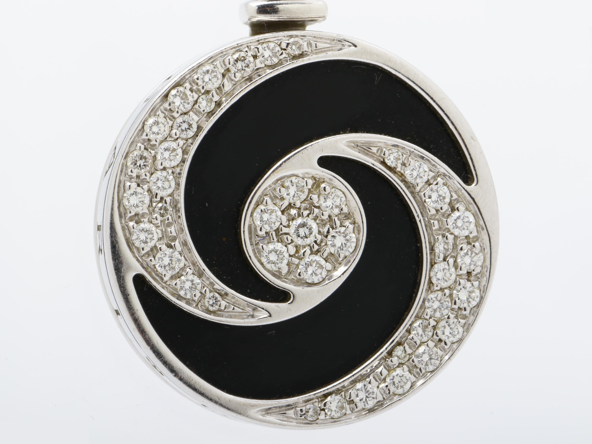 750WG/STEEL Optical Diamond-set Onyx — view 2