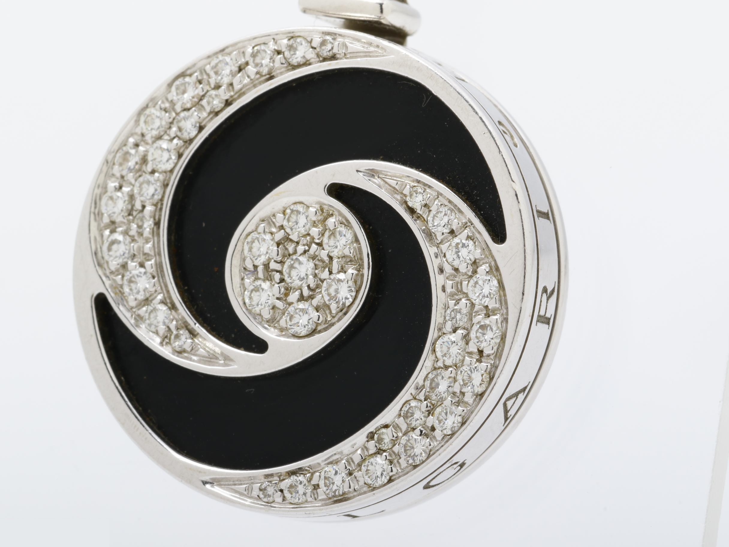 750WG/STEEL Optical Diamond-set Onyx — view 3