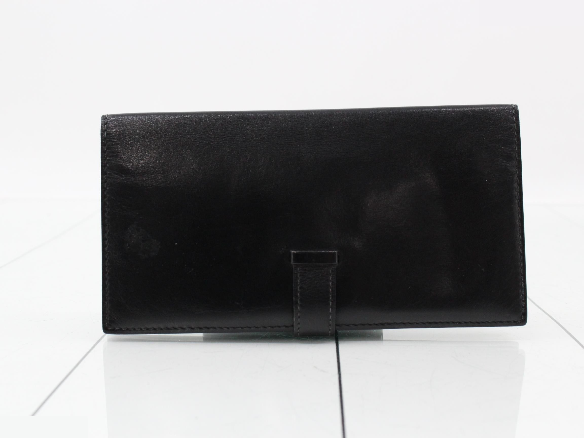 Bearn Box Calf Leather, Silver Hardware, Black, D — view 2