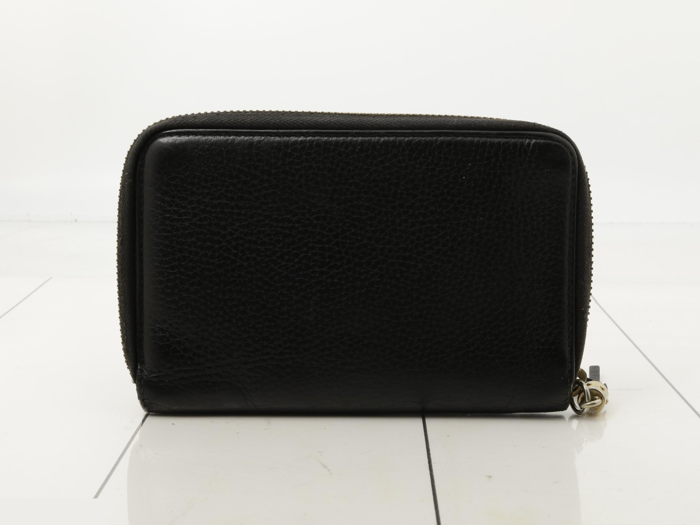 Soho Wallet, Around Zip, Black, 351486, 2184 — view 2