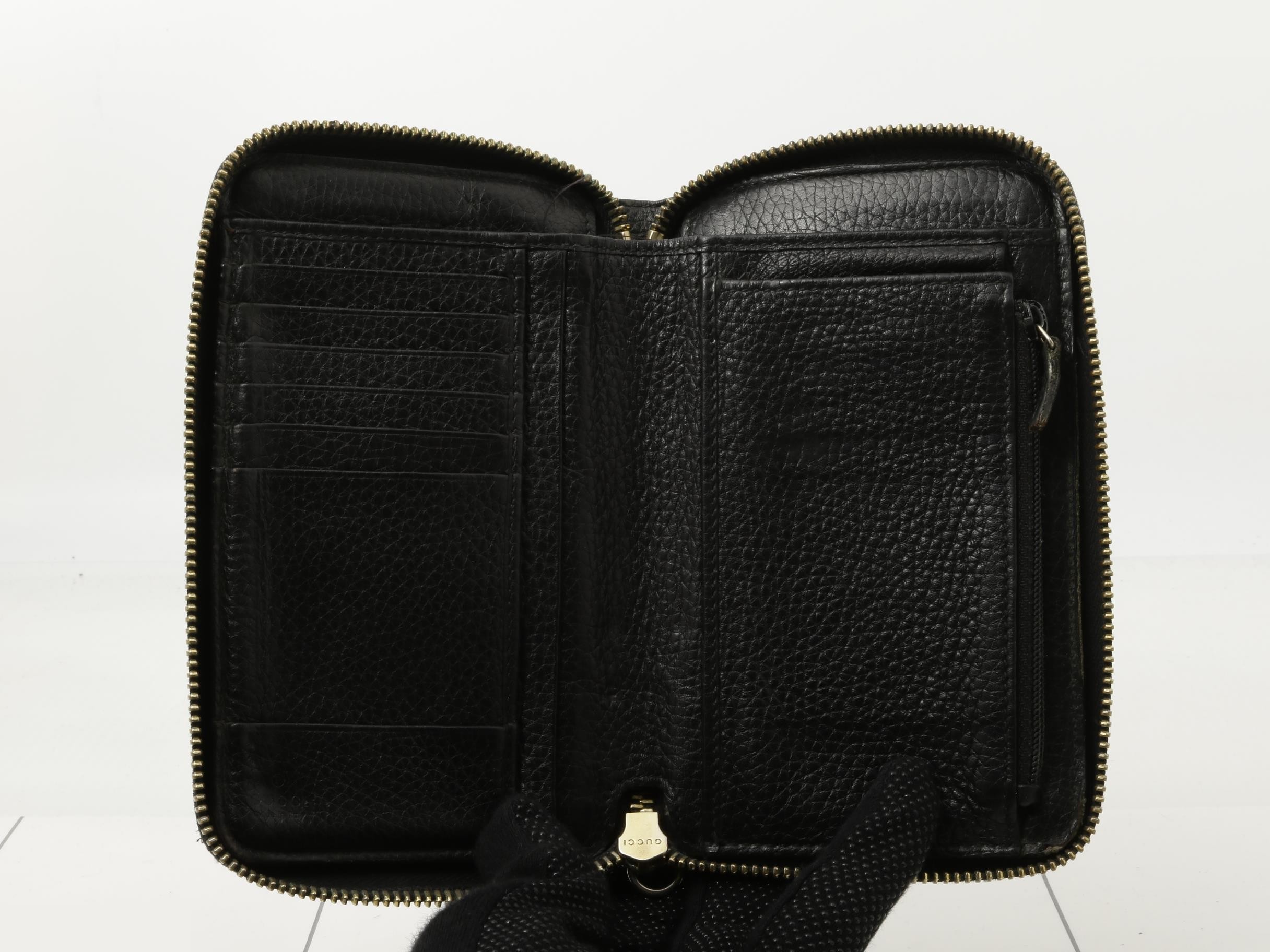 Soho Wallet, Around Zip, Black, 351486, 2184 — view 4