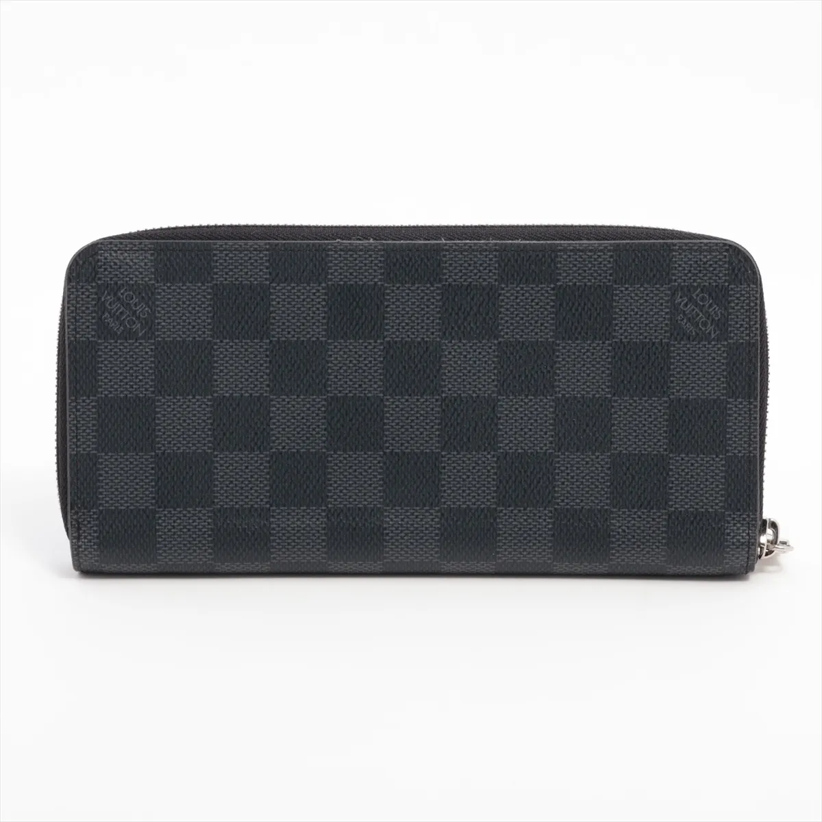 Damier Graphite Zippy Wallet Vertical N63095 Black Round Zip Wallet RFID Reactive — view 2