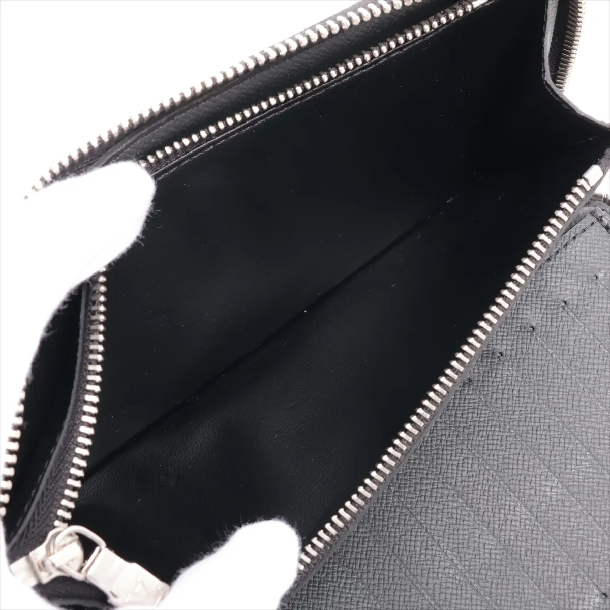 Damier Graphite Zippy Wallet Vertical N63095 Black Round Zip Wallet RFID Reactive — view 6