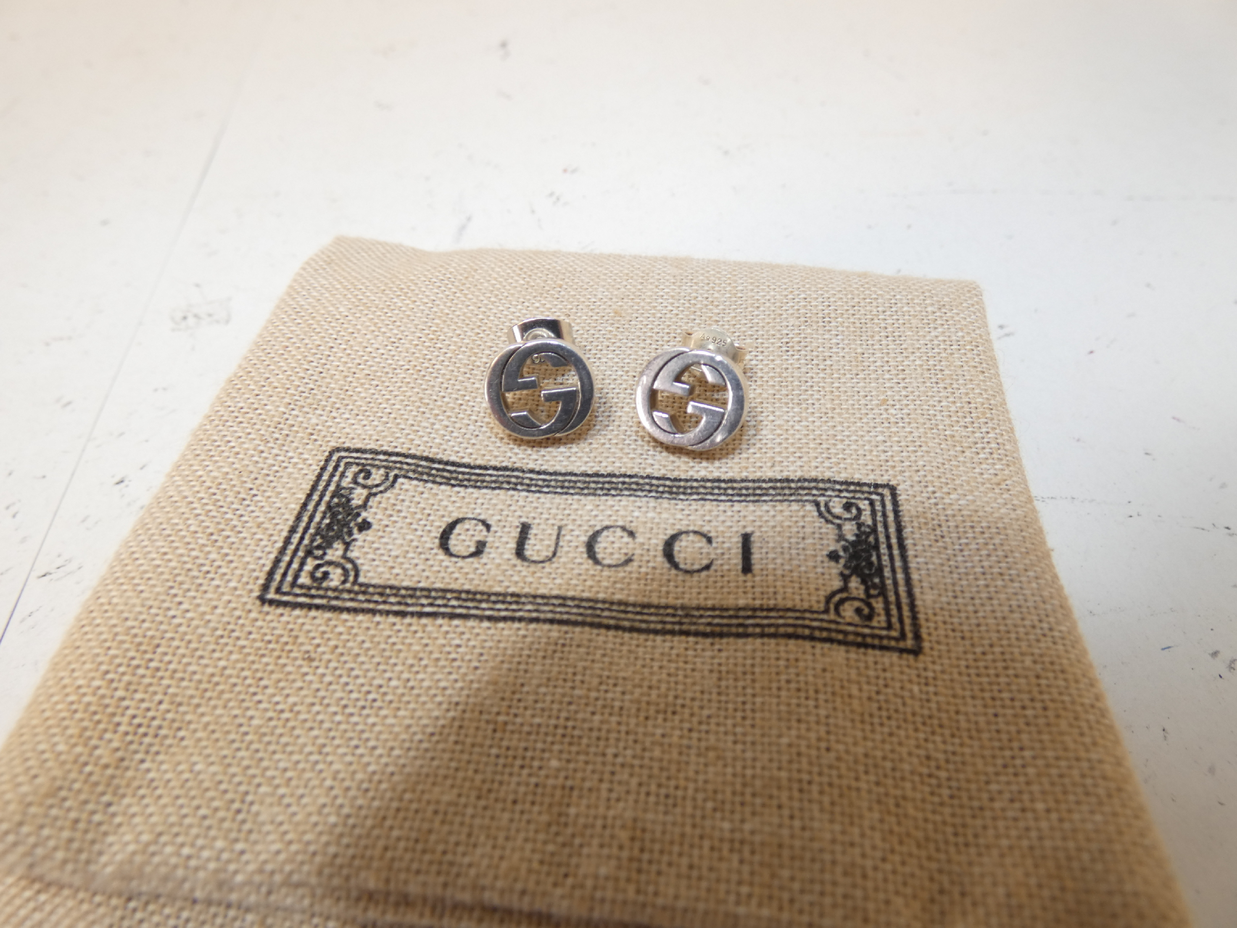 Interlocking Silver Earrings — view 2