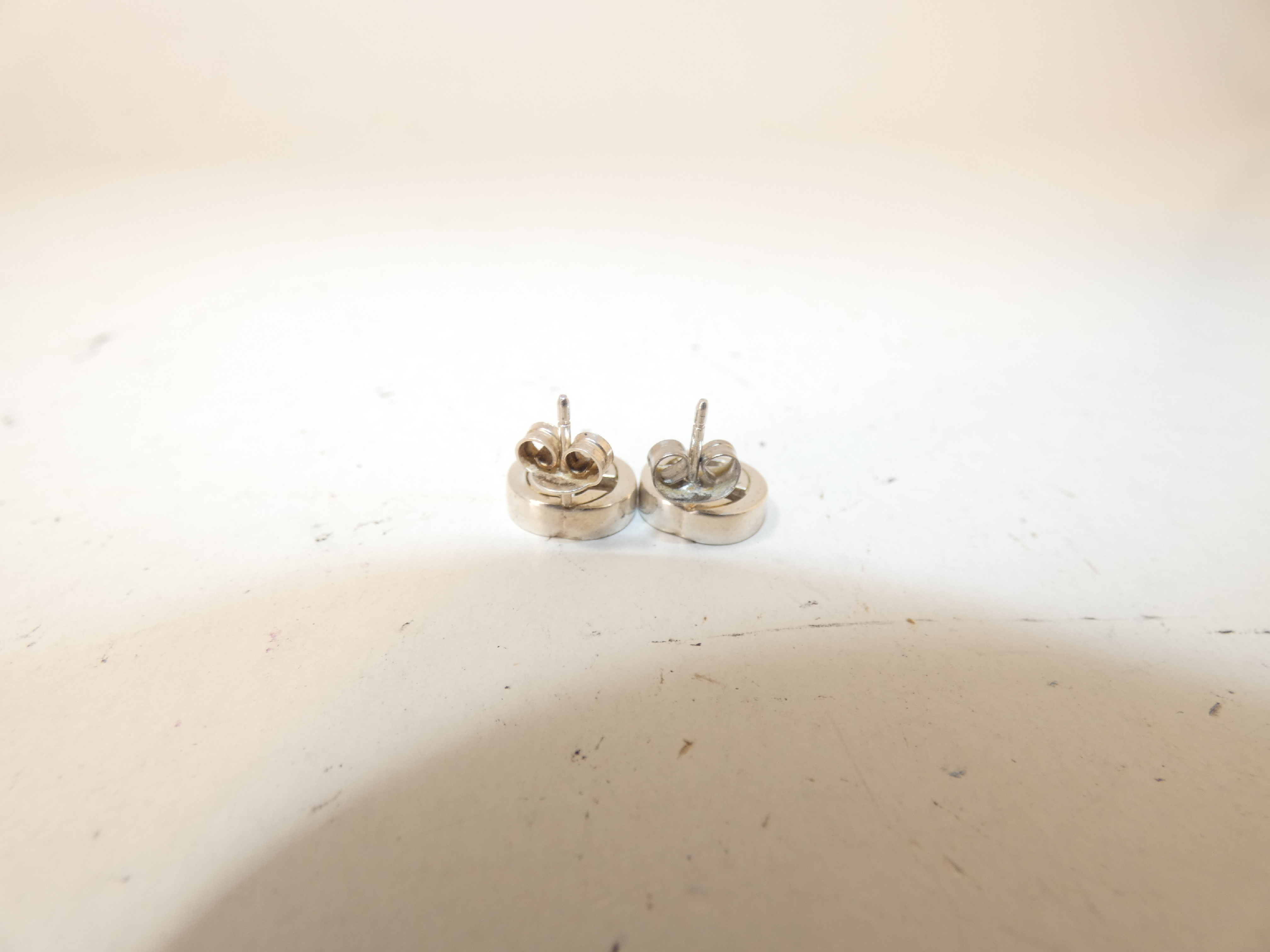 Interlocking Silver Earrings — view 3