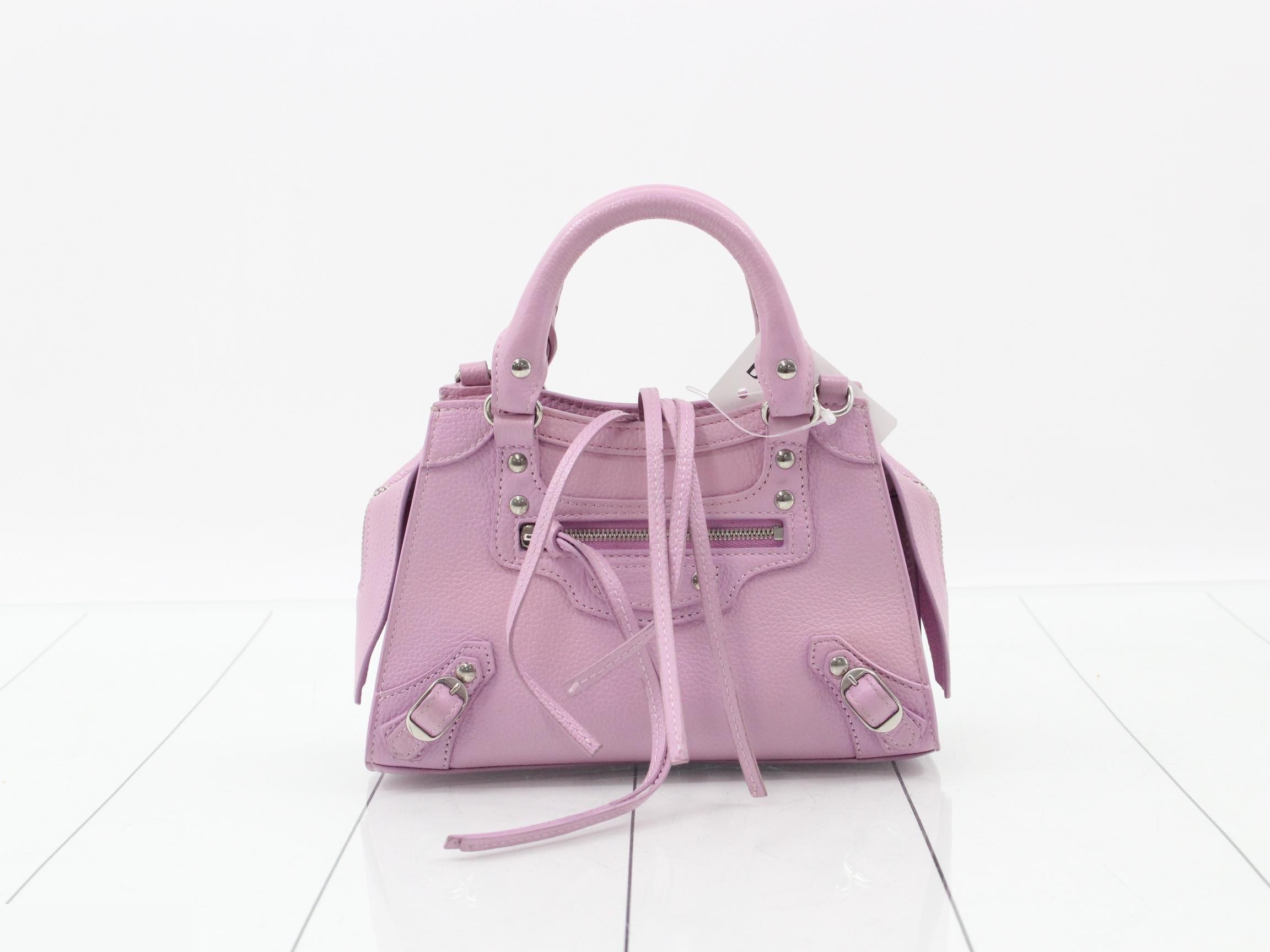 Neo Classic Nano 2-Way Handbag, Leather, Pink