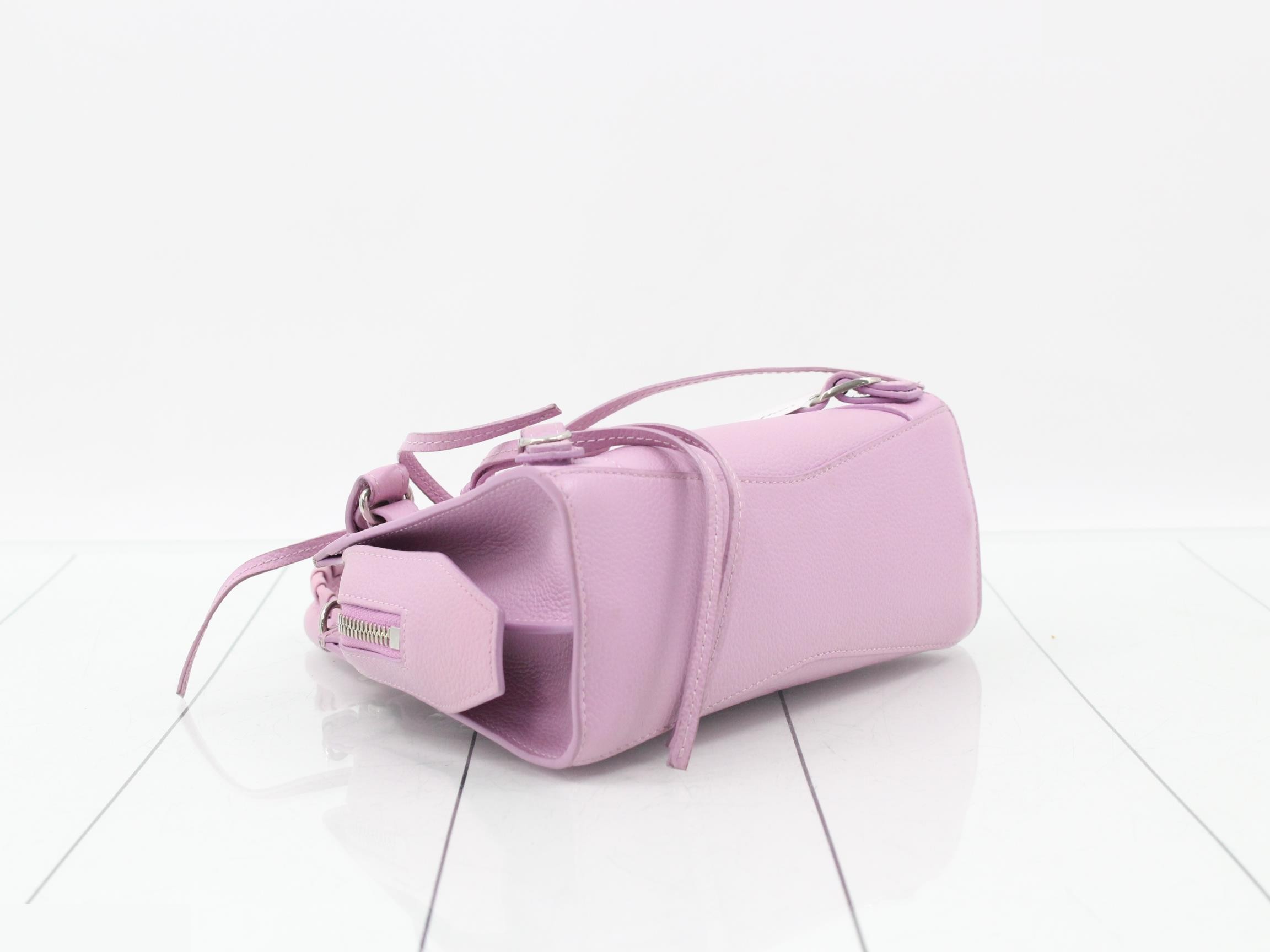 Neo Classic Nano 2-Way Handbag, Leather, Pink — view 5