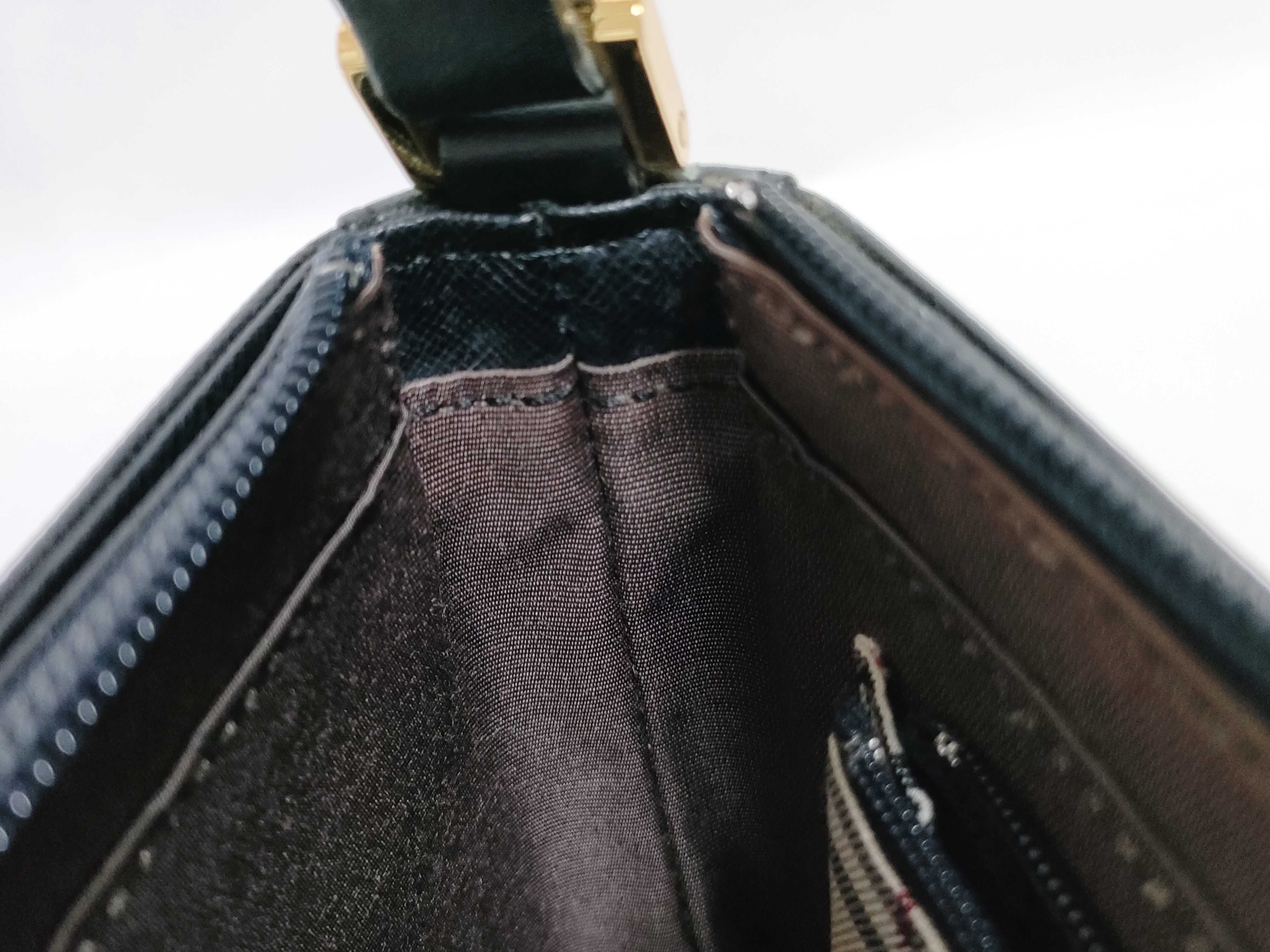 Saffiano Handbag, Black Shoulder Bag — view 9