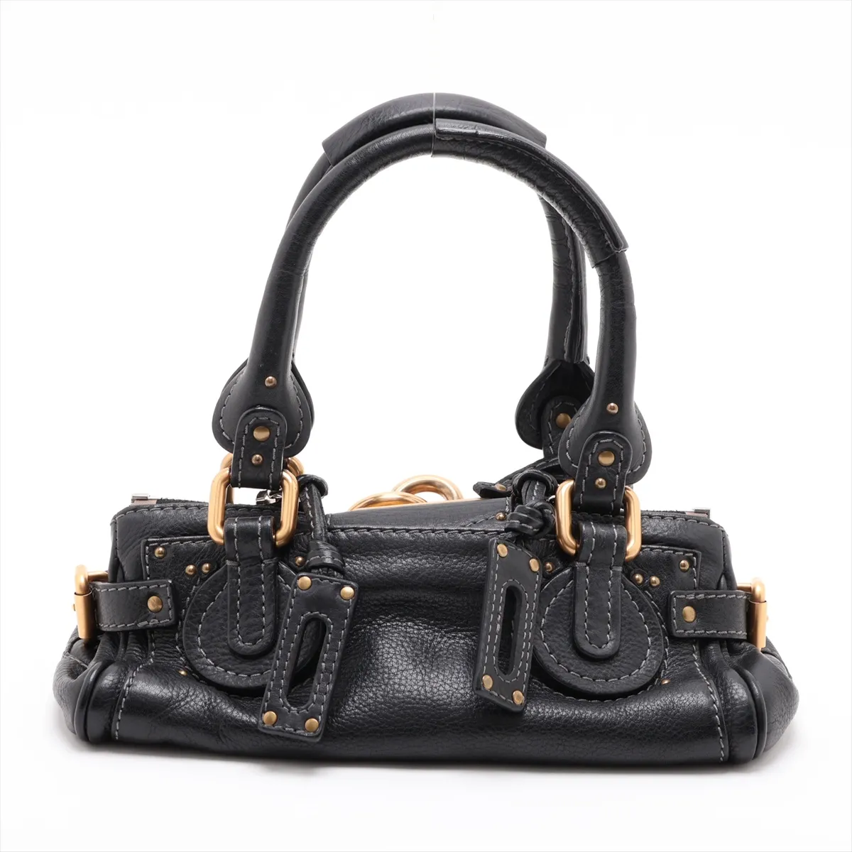 Paddington Leather Handbag, Black — view 2