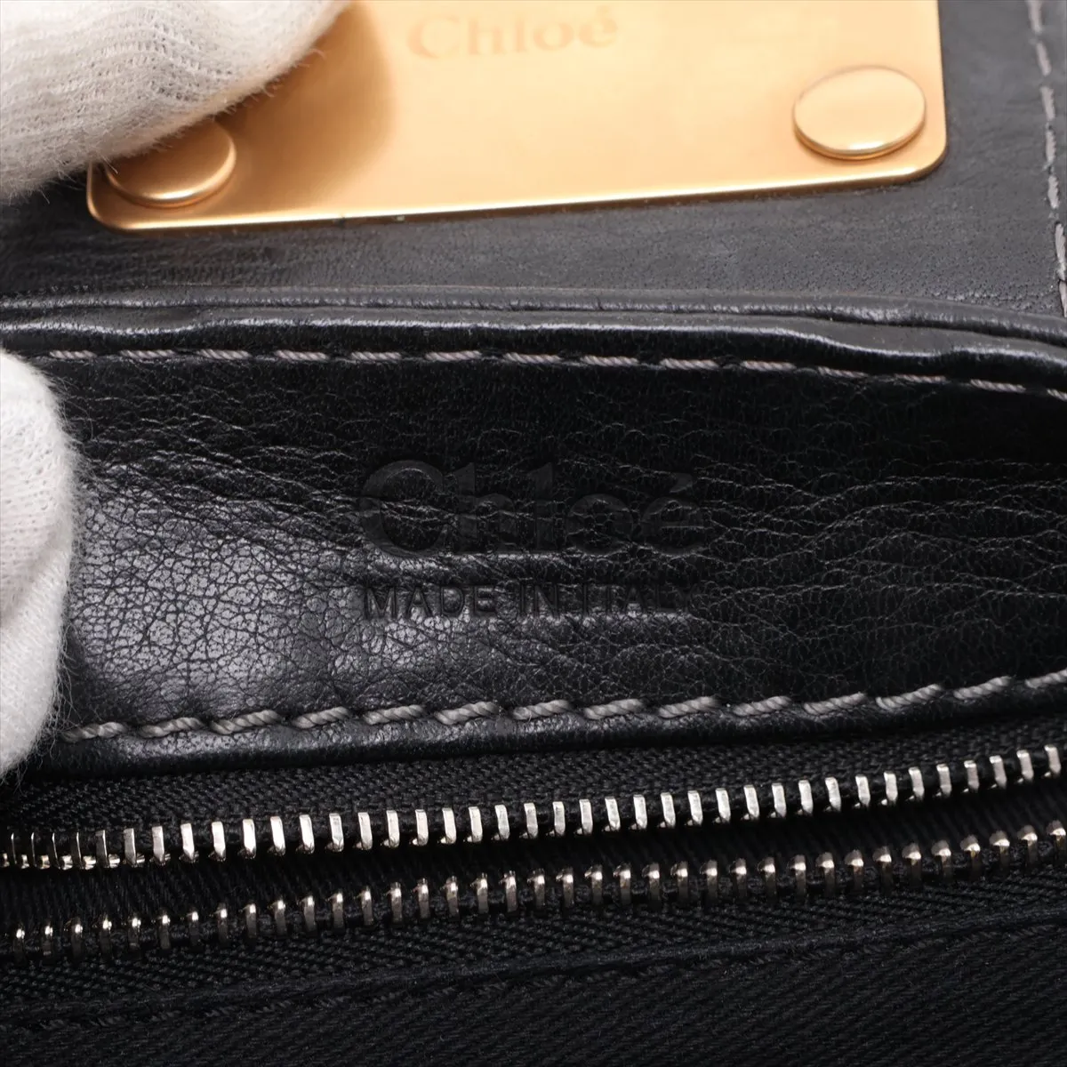 Paddington Leather Handbag, Black — view 11