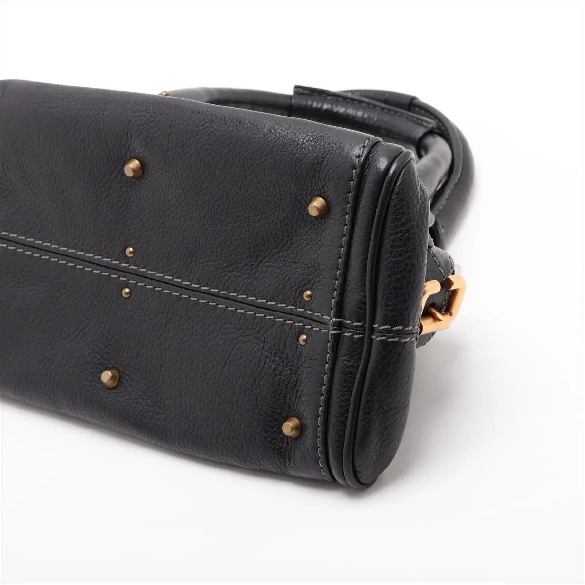 Paddington Leather Handbag, Black — view 3