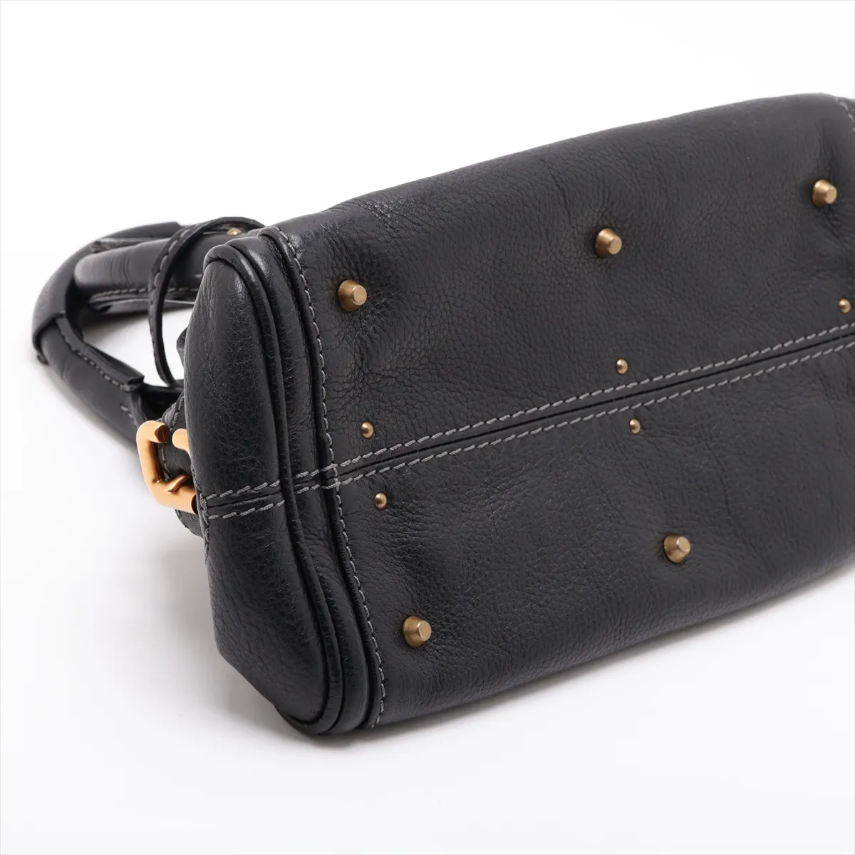 Paddington Leather Handbag, Black — view 4