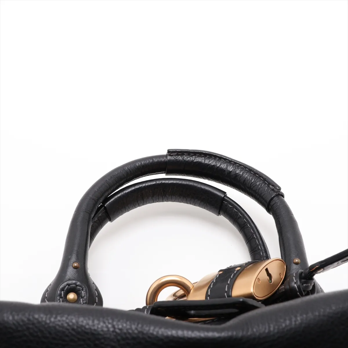 Paddington Leather Handbag, Black — view 6