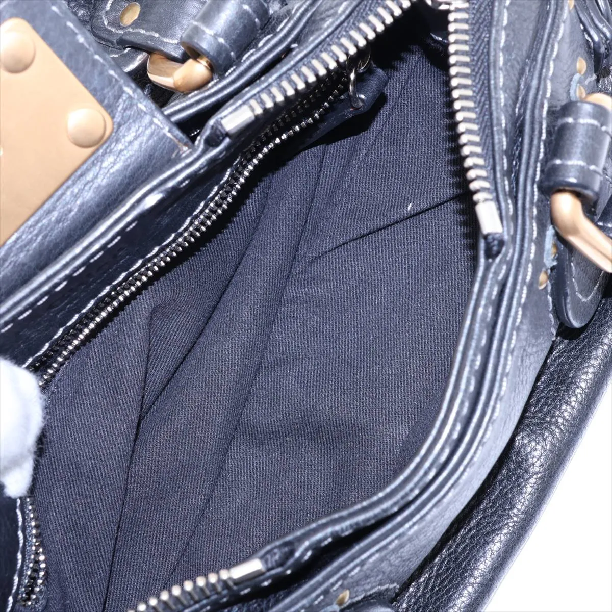 Paddington Leather Handbag, Black — view 7
