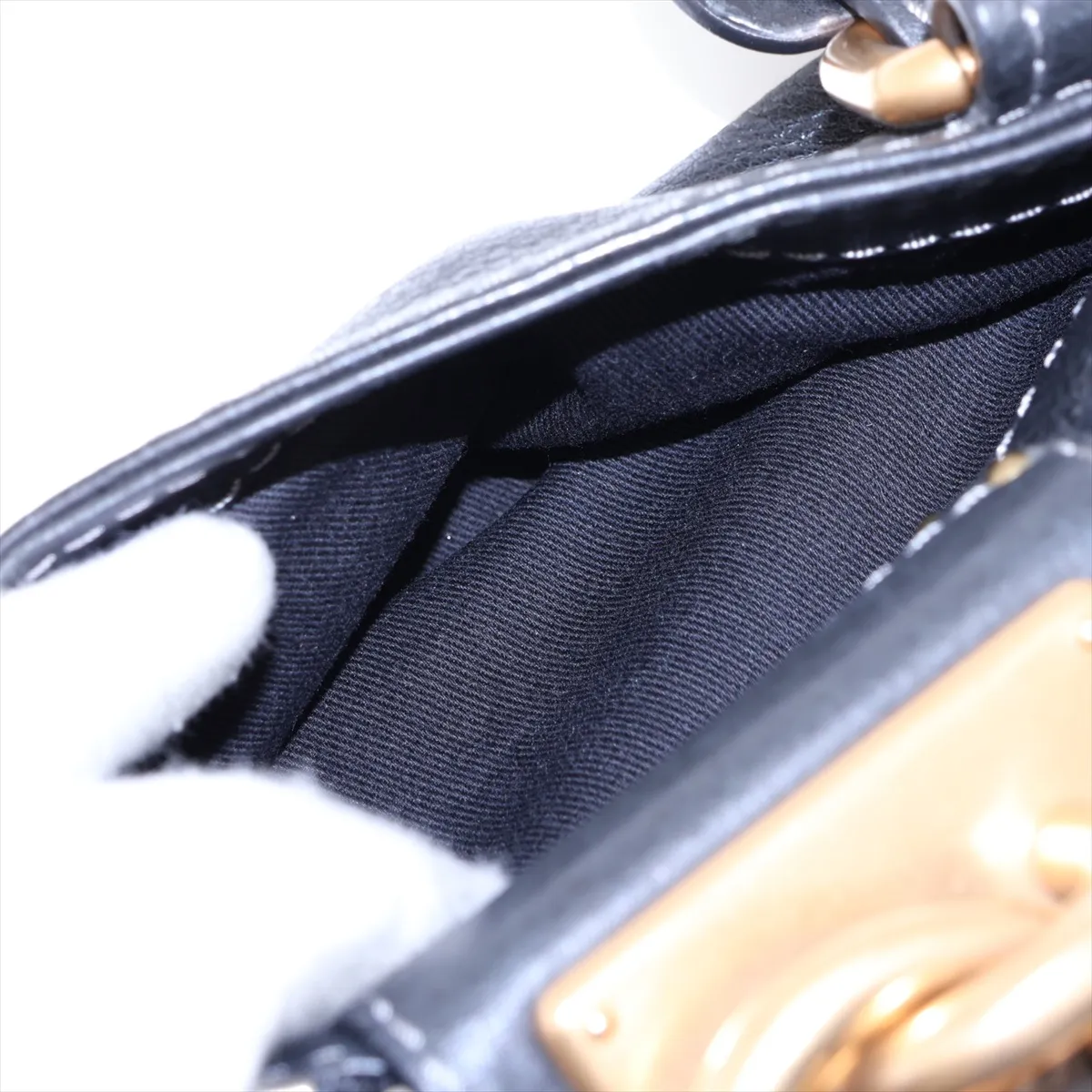 Paddington Leather Handbag, Black — view 10