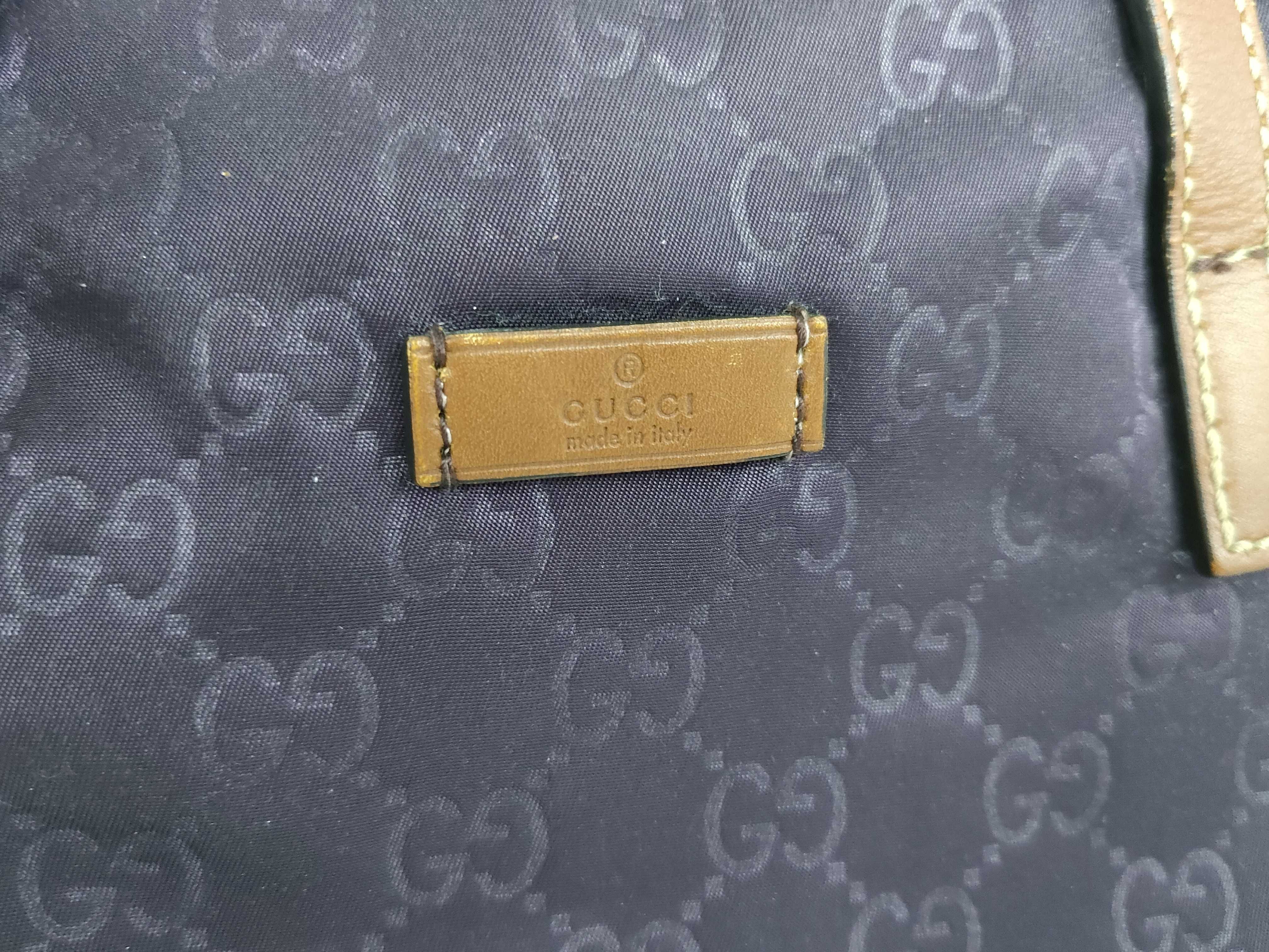 GG Nylon Handbag, Purple — view 14