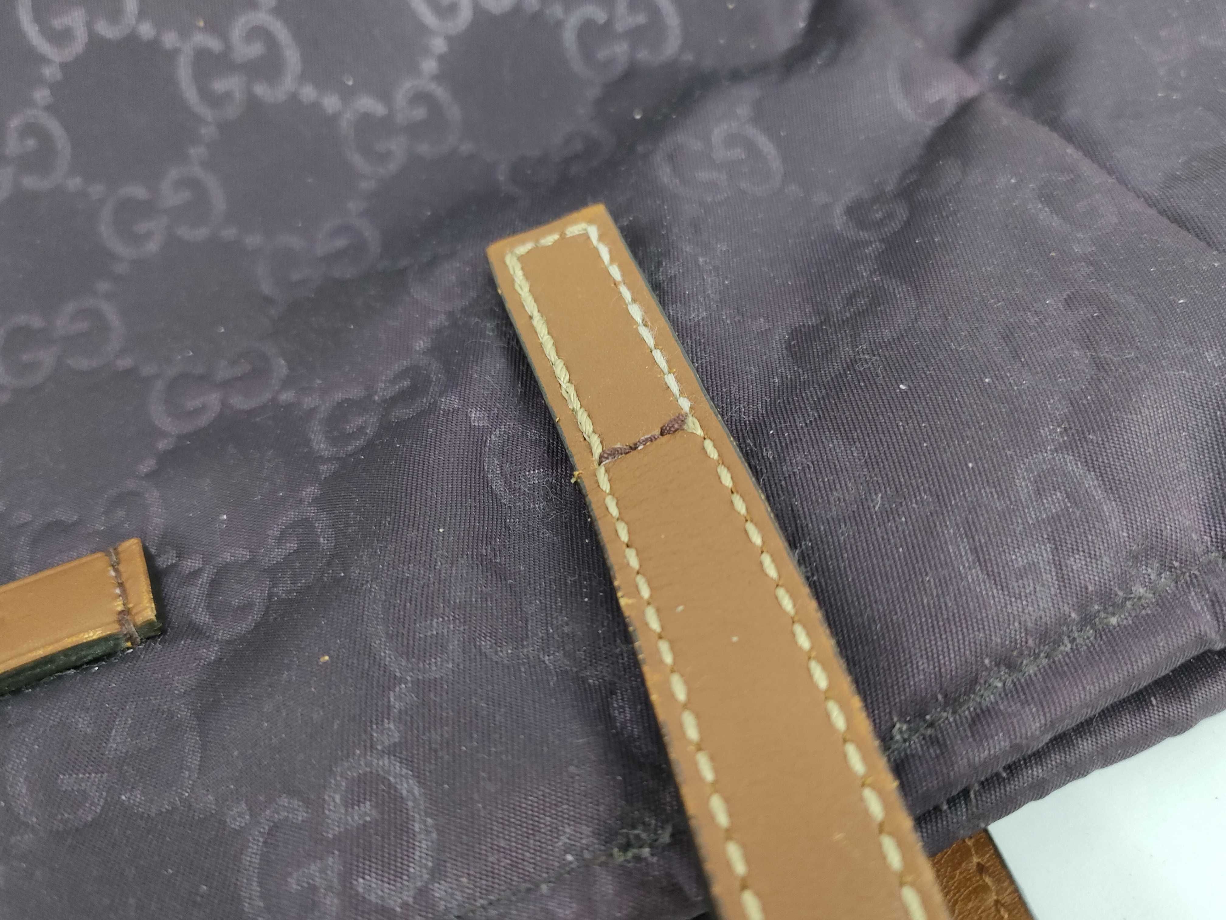 GG Nylon Handbag, Purple — view 5
