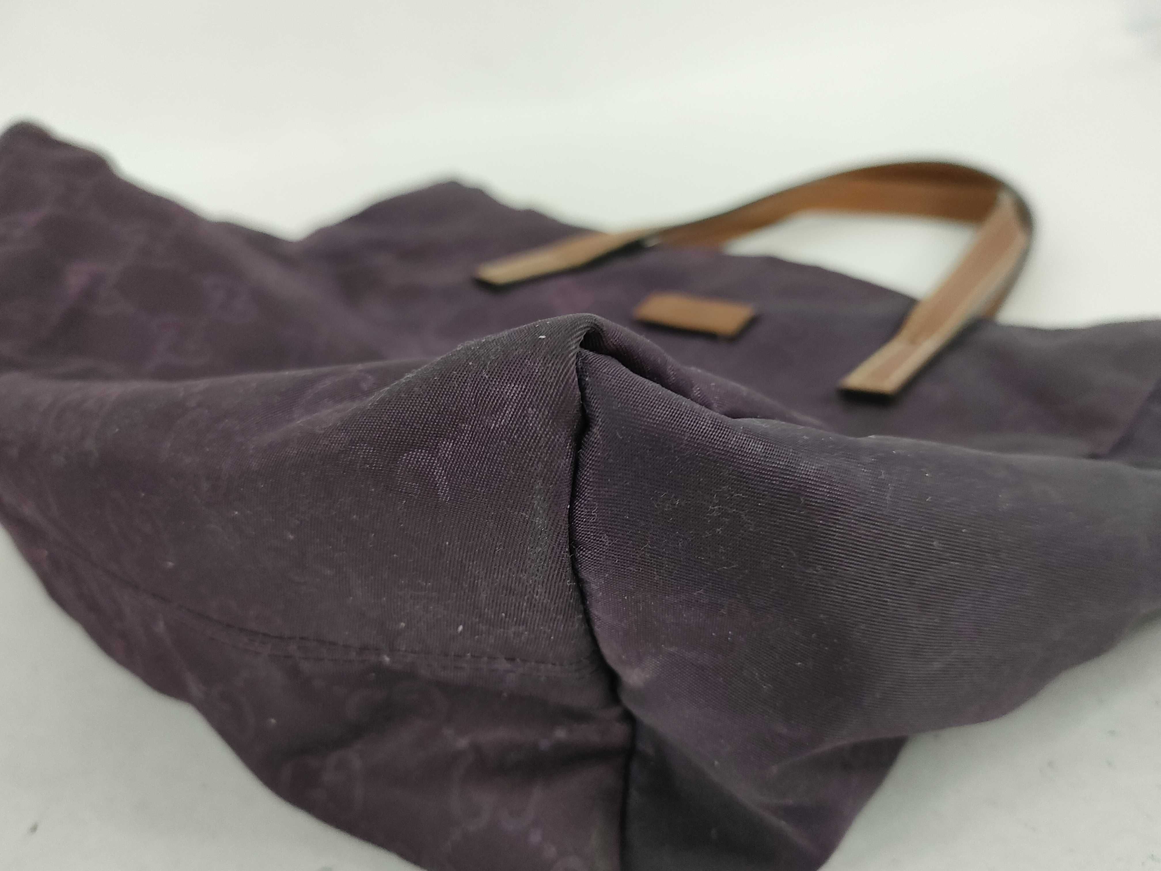 GG Nylon Handbag, Purple — view 6