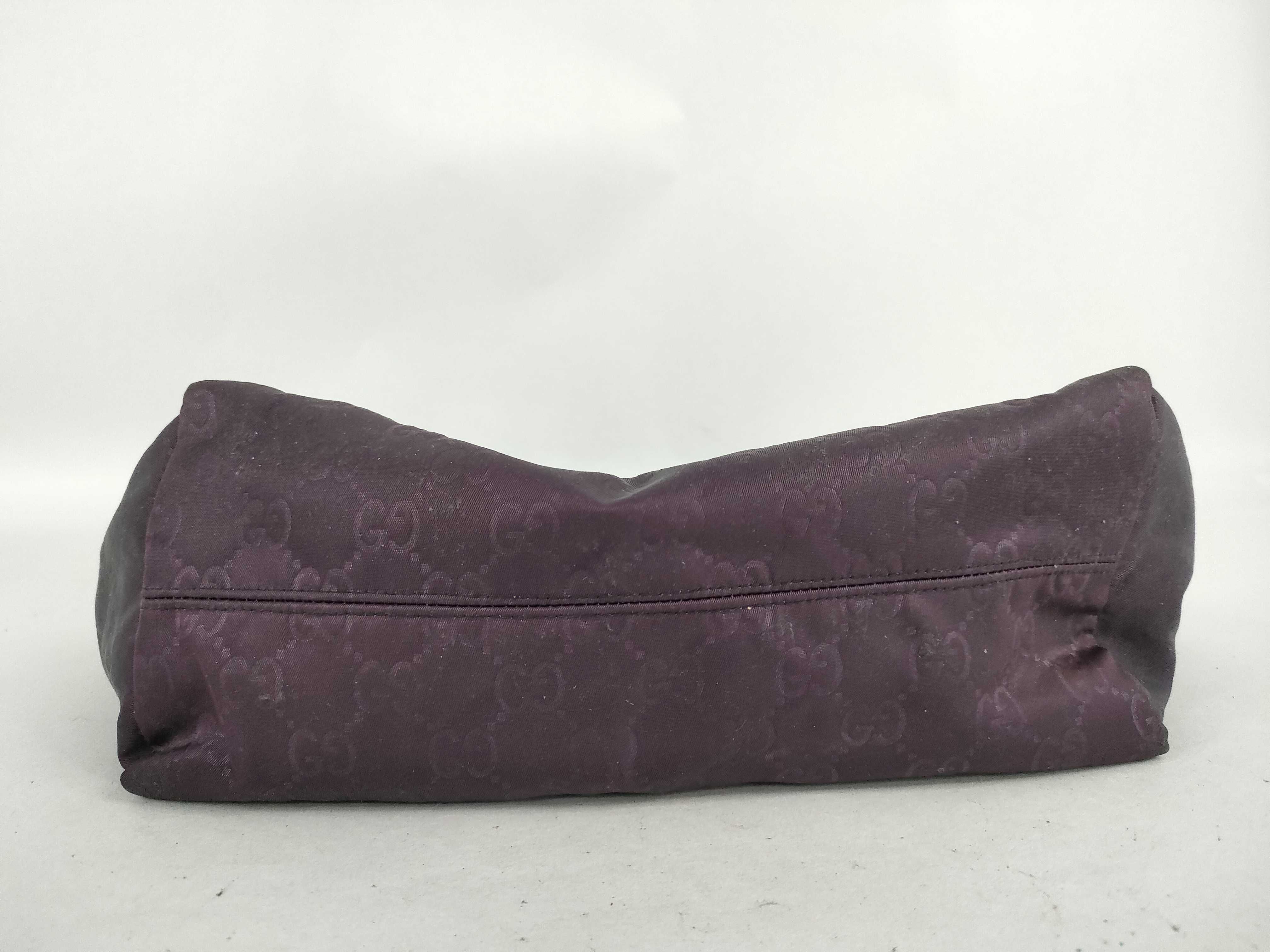 GG Nylon Handbag, Purple — view 7