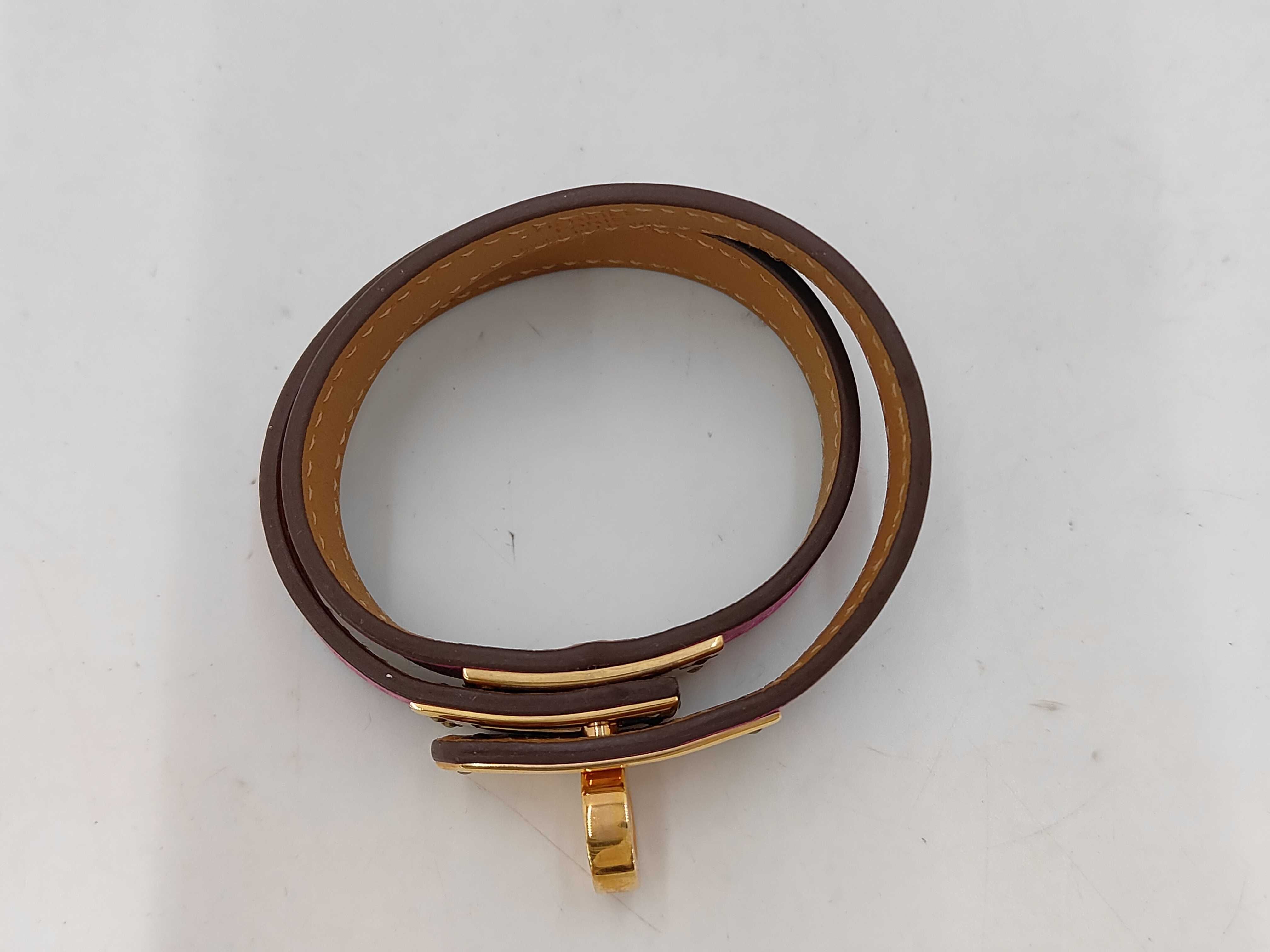 Purple Calf Kelly C Stamp Bracelet/Bangle — view 2
