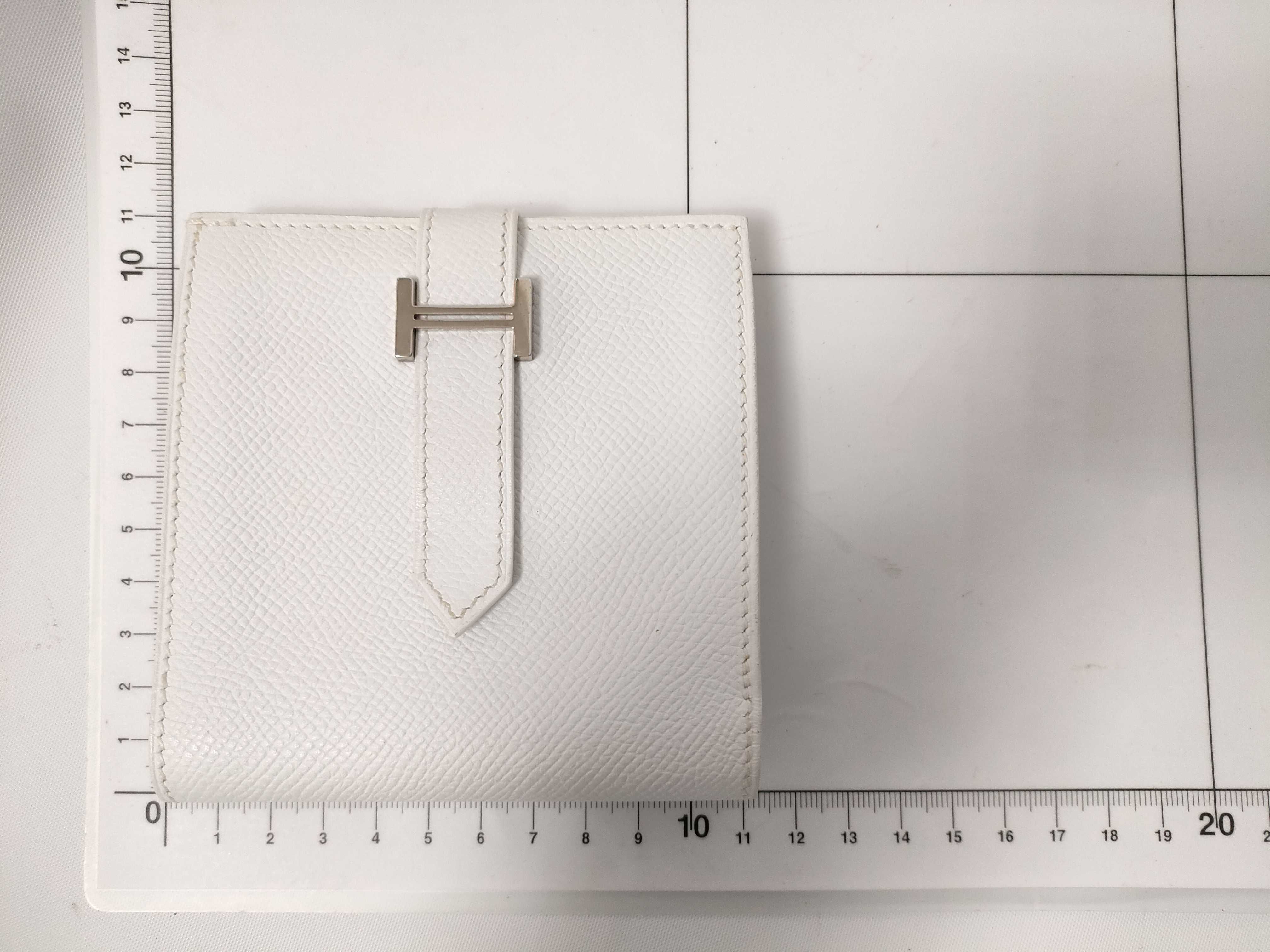 Bearn Hermes Bearn K7N Recto Verso White Wallet — view 3