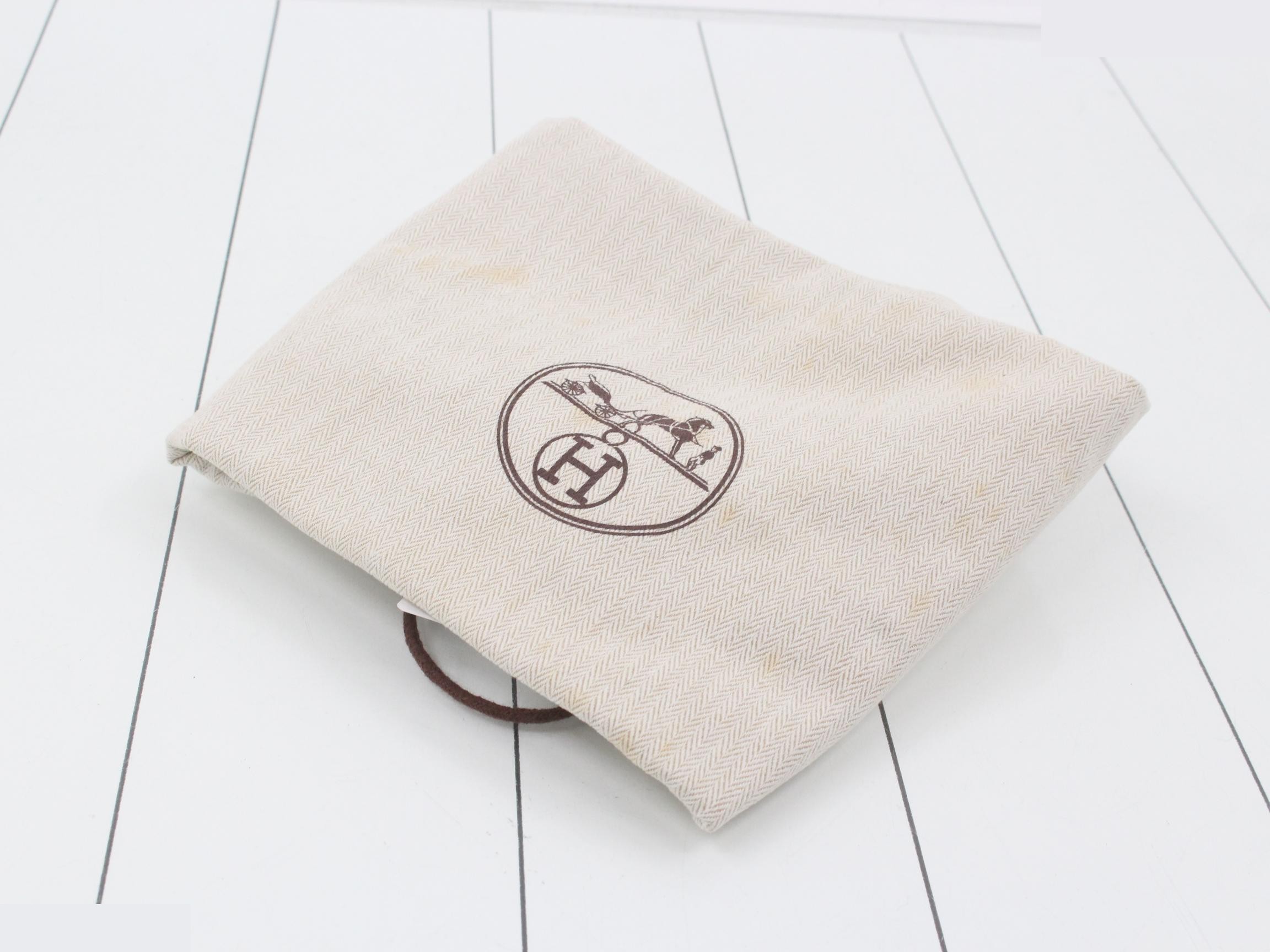 Double Sens Leather Tote Bag (?) with P stamp, Orange — view 7