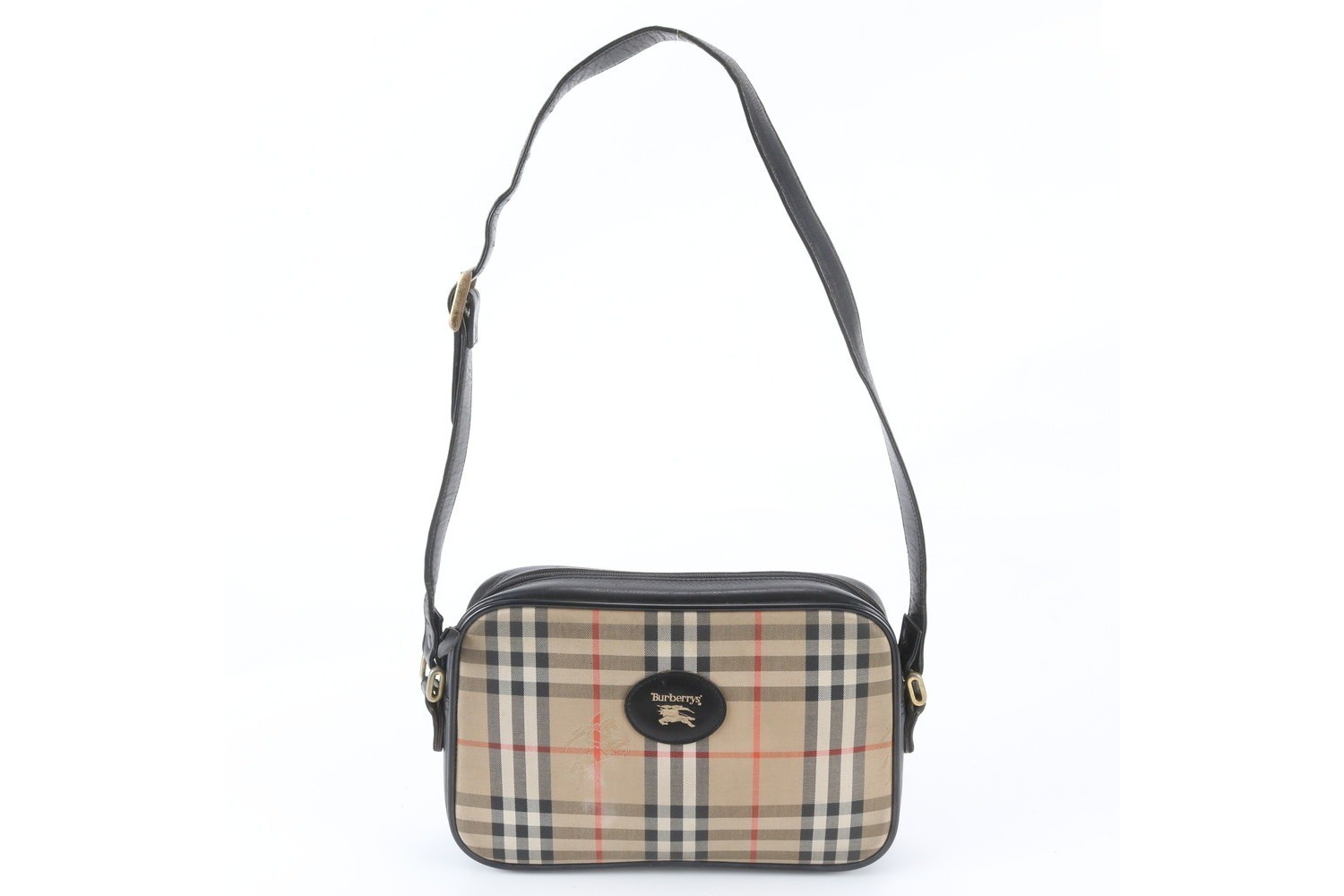 Nova Check Shadow Horse Leather Shoulder Bag