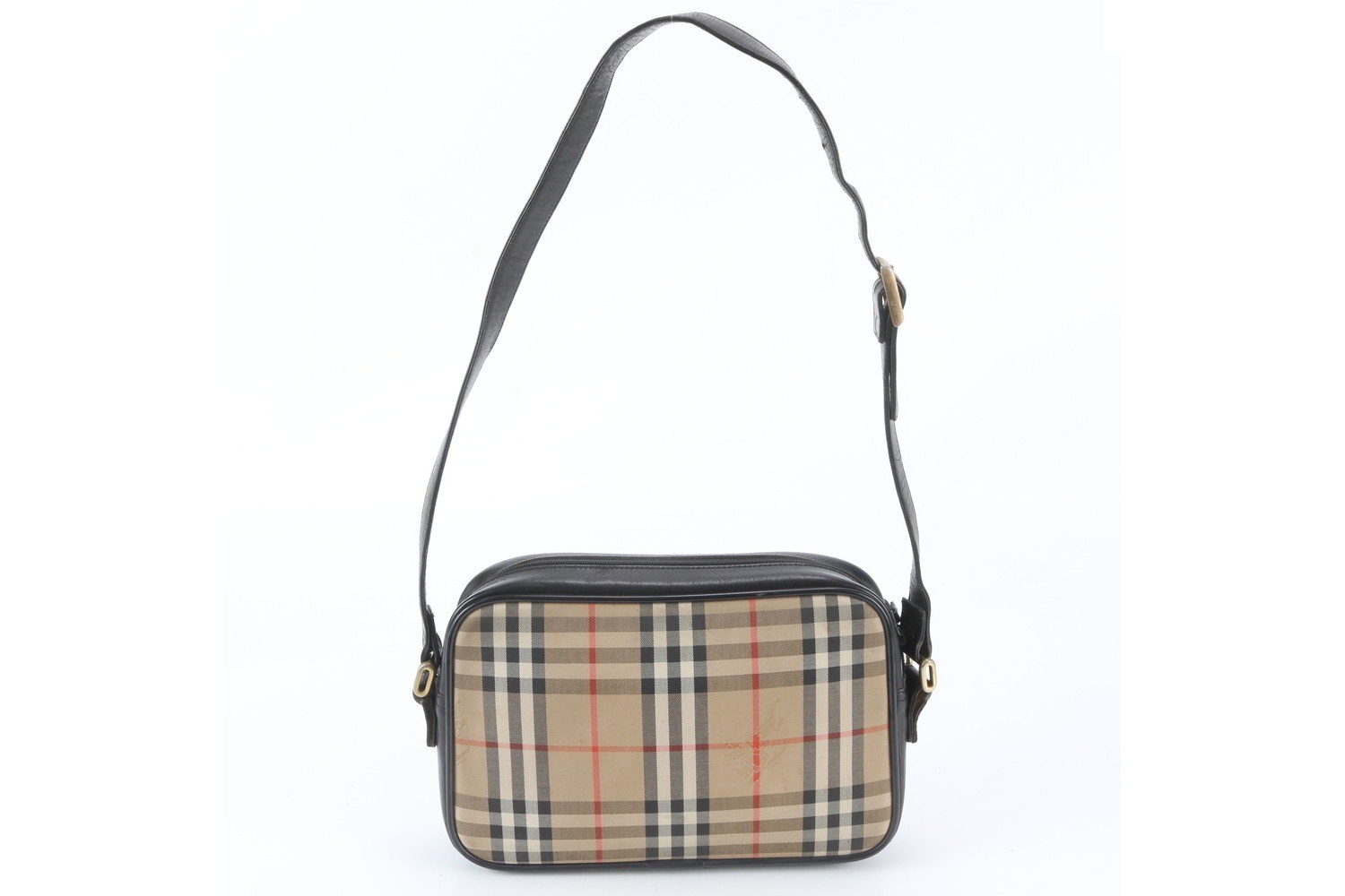 Nova Check Shadow Horse Leather Shoulder Bag — view 3