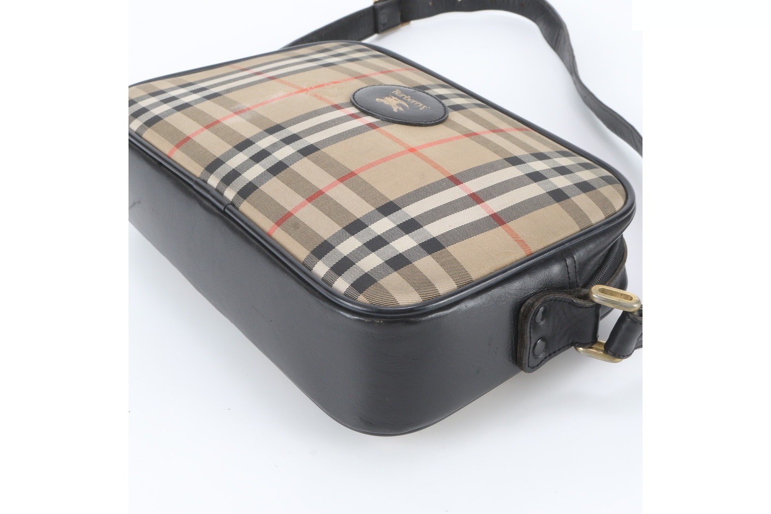 Nova Check Shadow Horse Leather Shoulder Bag — view 4