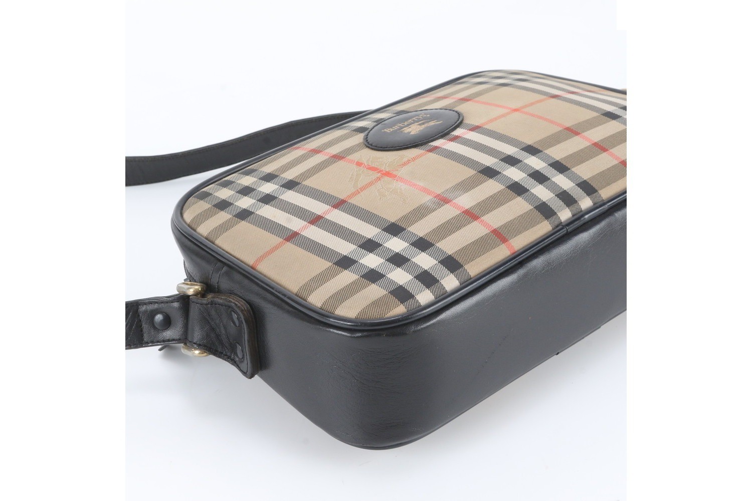 Nova Check Shadow Horse Leather Shoulder Bag — view 5