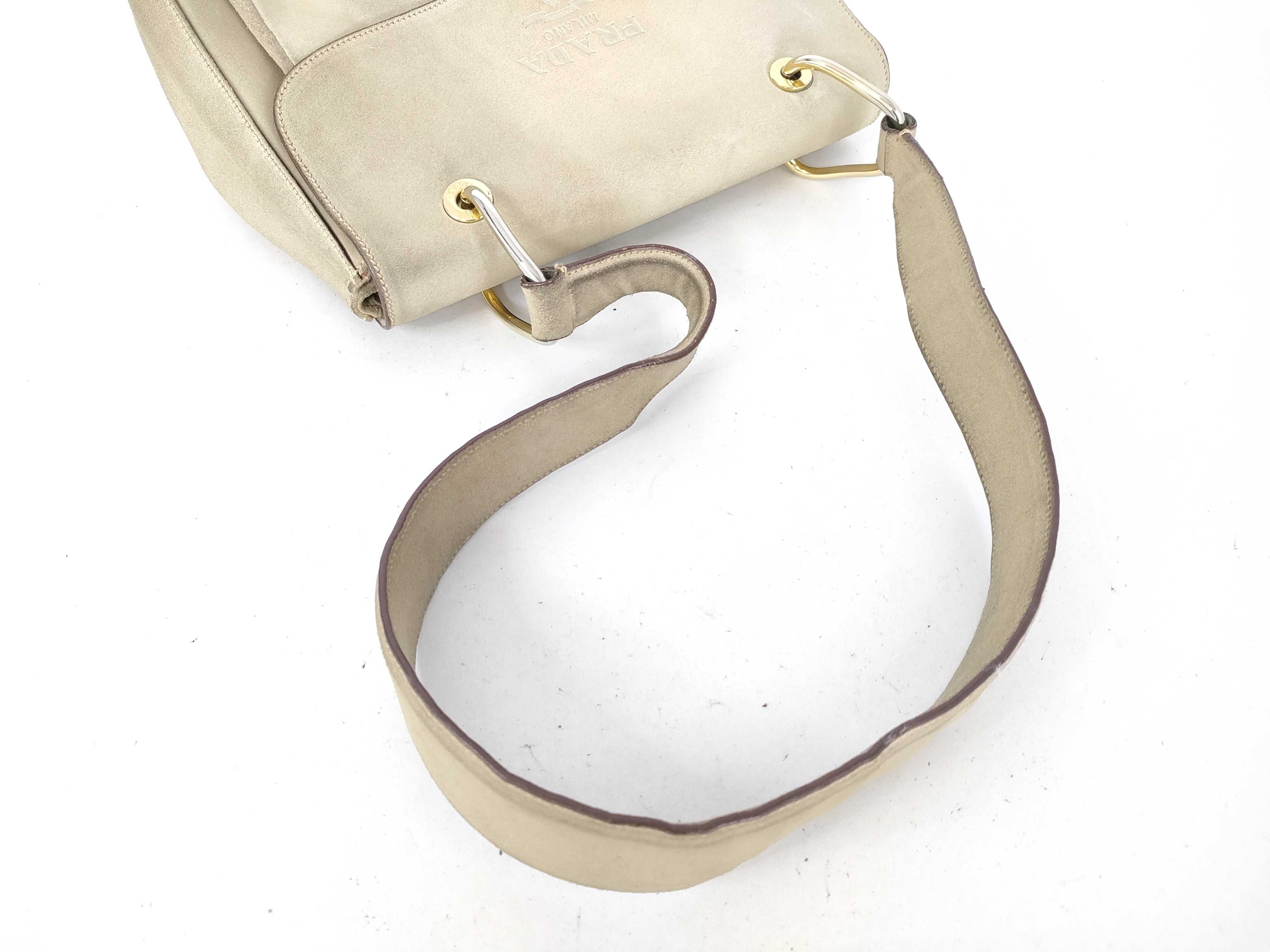 Sterling Silver 925 Plated Suede Shoulder Bag — view 3